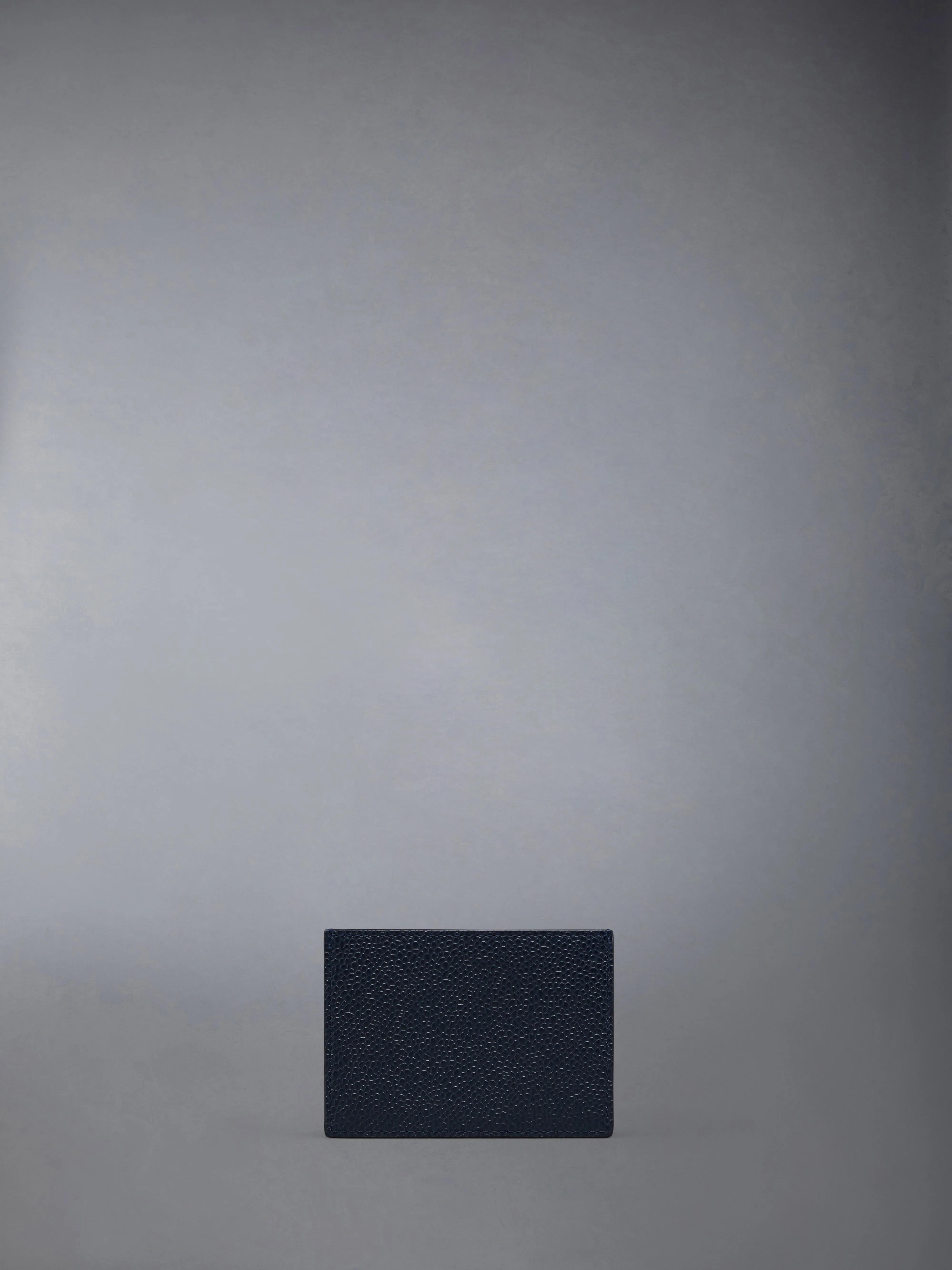 PEBBLE GRAIN LEATHER SINGLE CARD HOLDER sold by Thom Browne product image thumbnail 2