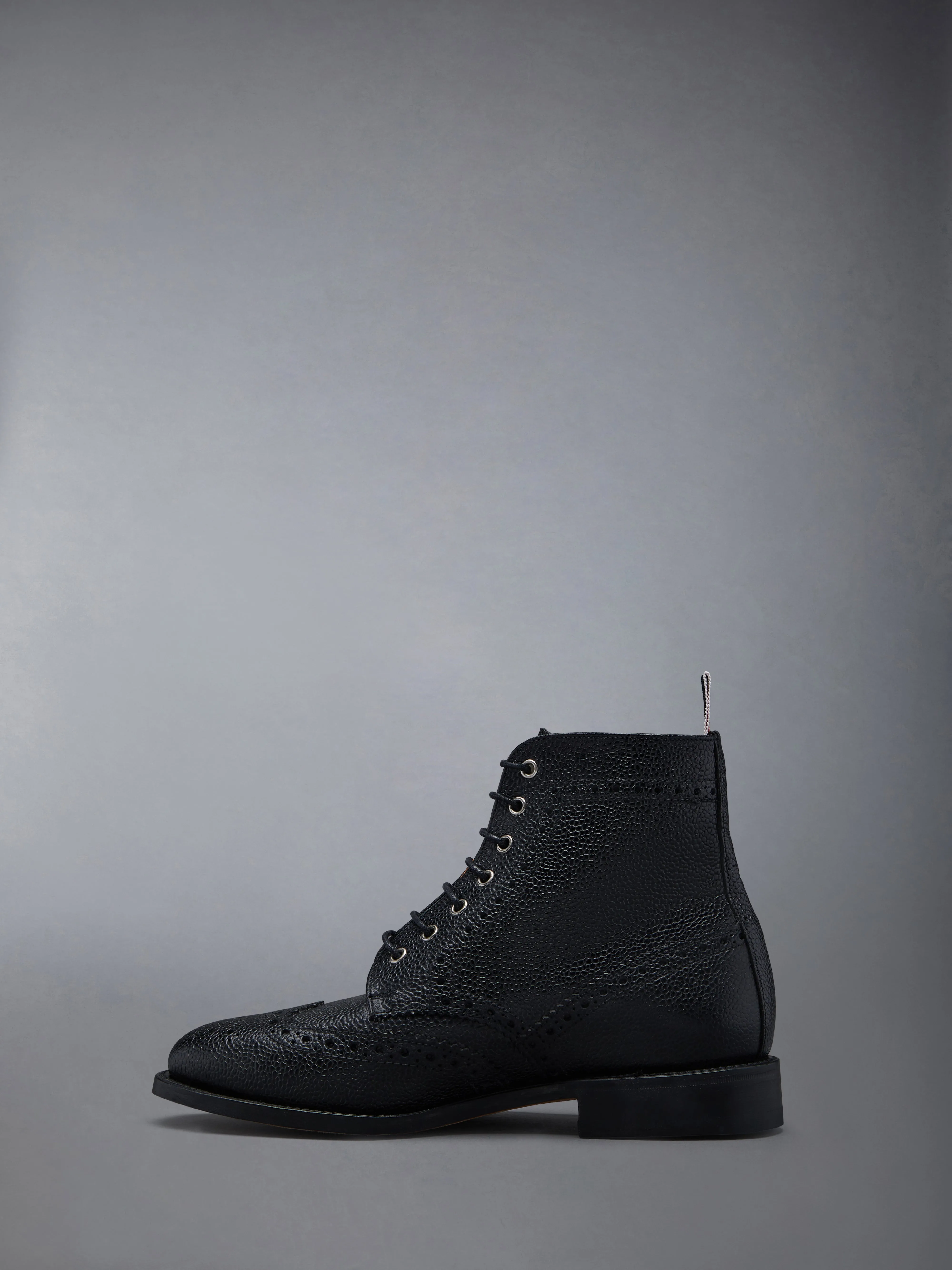 PEBBLE GRAIN LEATHER SOLE WINGTIP BROGUE BOOT sold by Thom Browne product image thumbnail 3