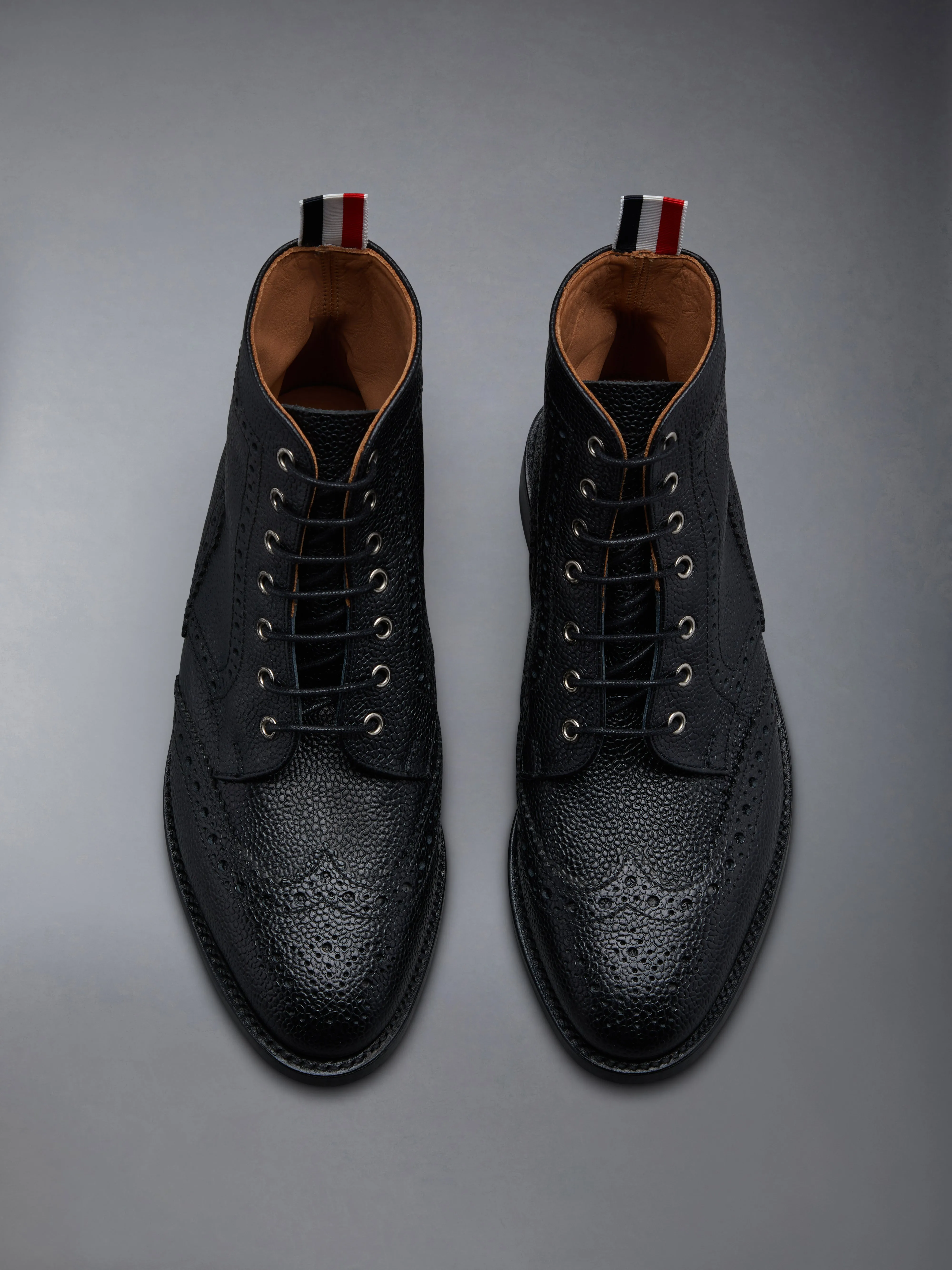 PEBBLE GRAIN LEATHER SOLE WINGTIP BROGUE BOOT sold by Thom Browne product image thumbnail 5