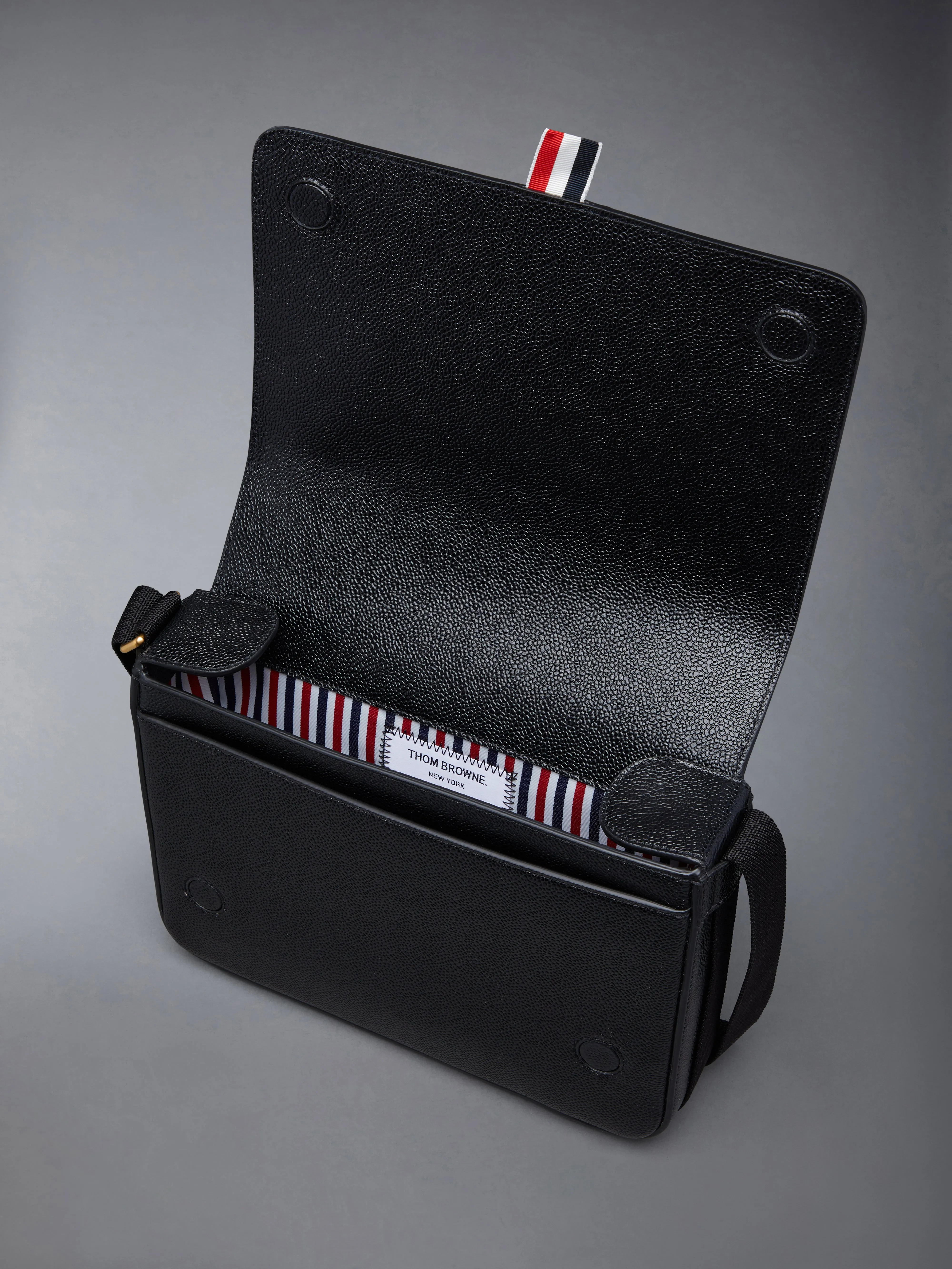 PEBBLE GRAIN REPORTER BAG sold by Thom Browne product image thumbnail 5