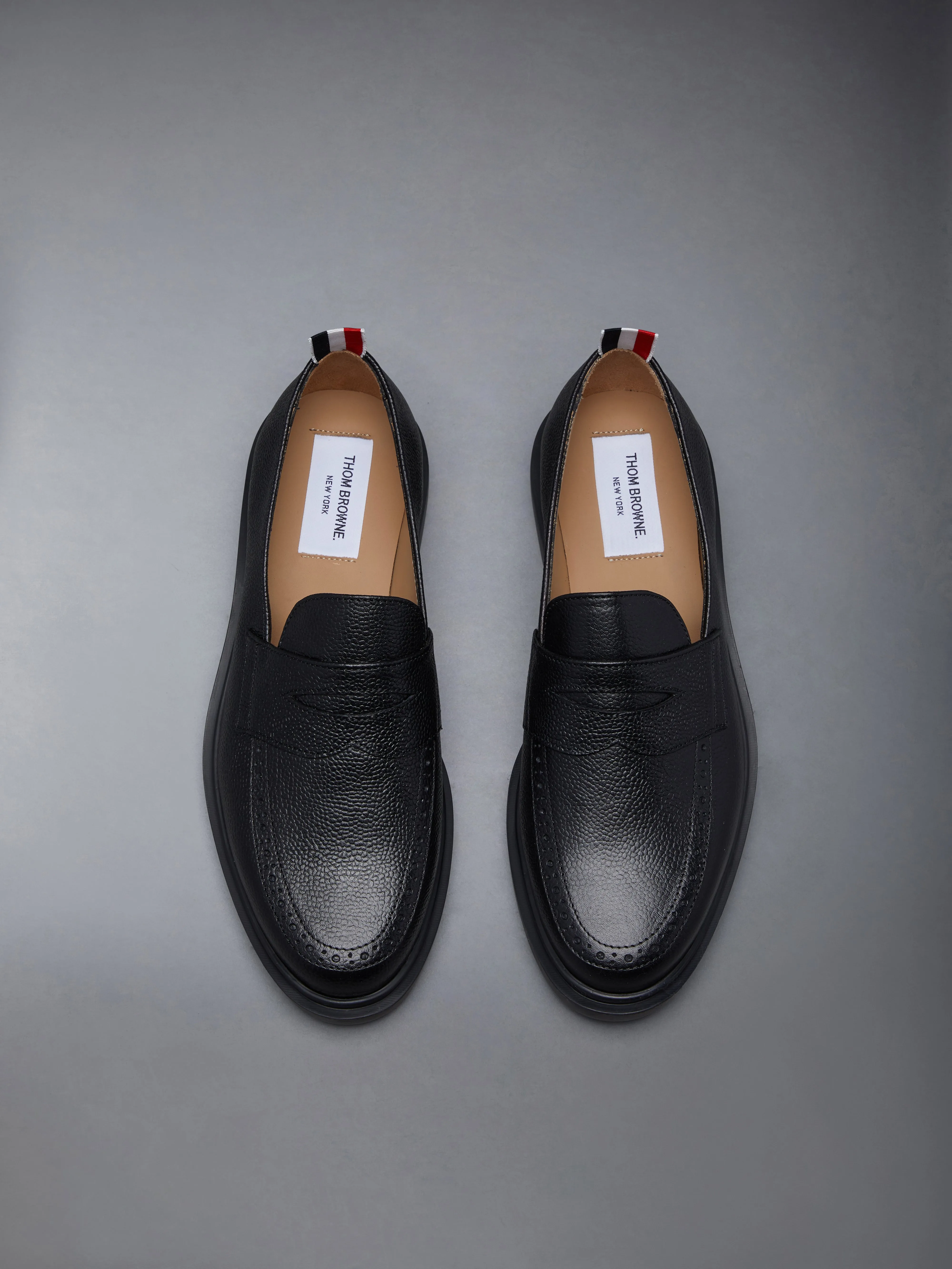 PEBBLE GRAIN RUBBER SOLE PENNY LOAFER sold by Thom Browne product image thumbnail 5