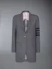 PLAIN WEAVE 4-BAR ELONGATED CLASSIC SPORT COAT sold by Thom Browne