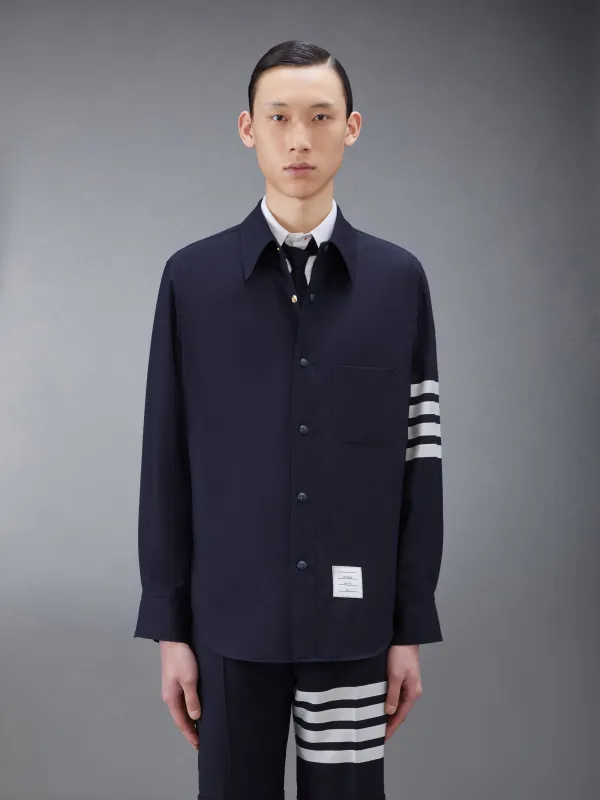 Plain Weave 4-Bar Shirt Jacket sold by Thom Browne