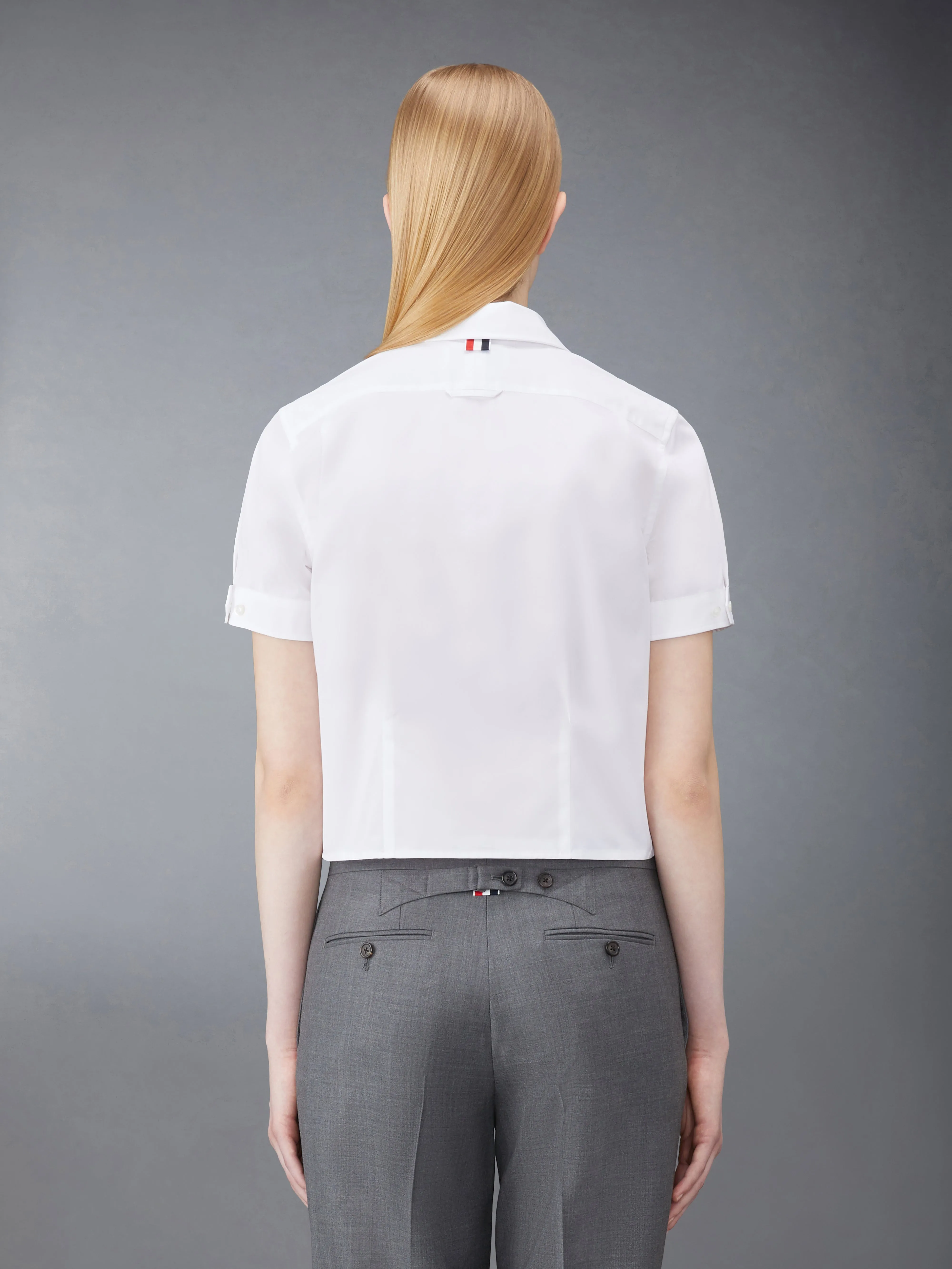 POPLIN TUCKED BLOUSE sold by Thom Browne product image thumbnail 2