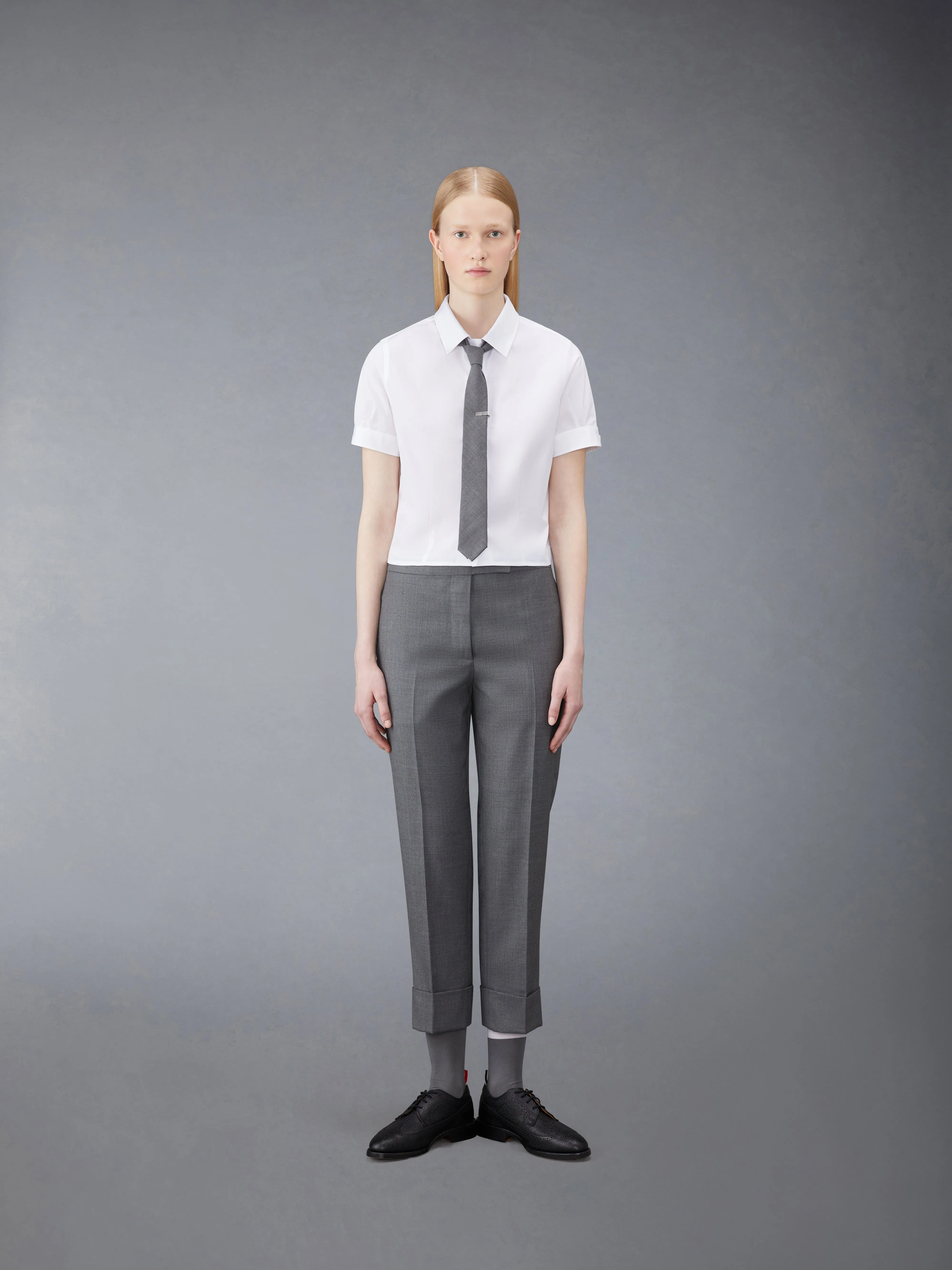 POPLIN TUCKED BLOUSE sold by Thom Browne product image thumbnail 3