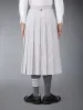 SEERSUCKER MIDI PLEATED SKIRT sold by Thom Browne