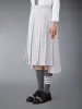 SEERSUCKER MIDI PLEATED SKIRT sold by Thom Browne