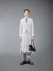 SEERSUCKER MIDI PLEATED SKIRT sold by Thom Browne