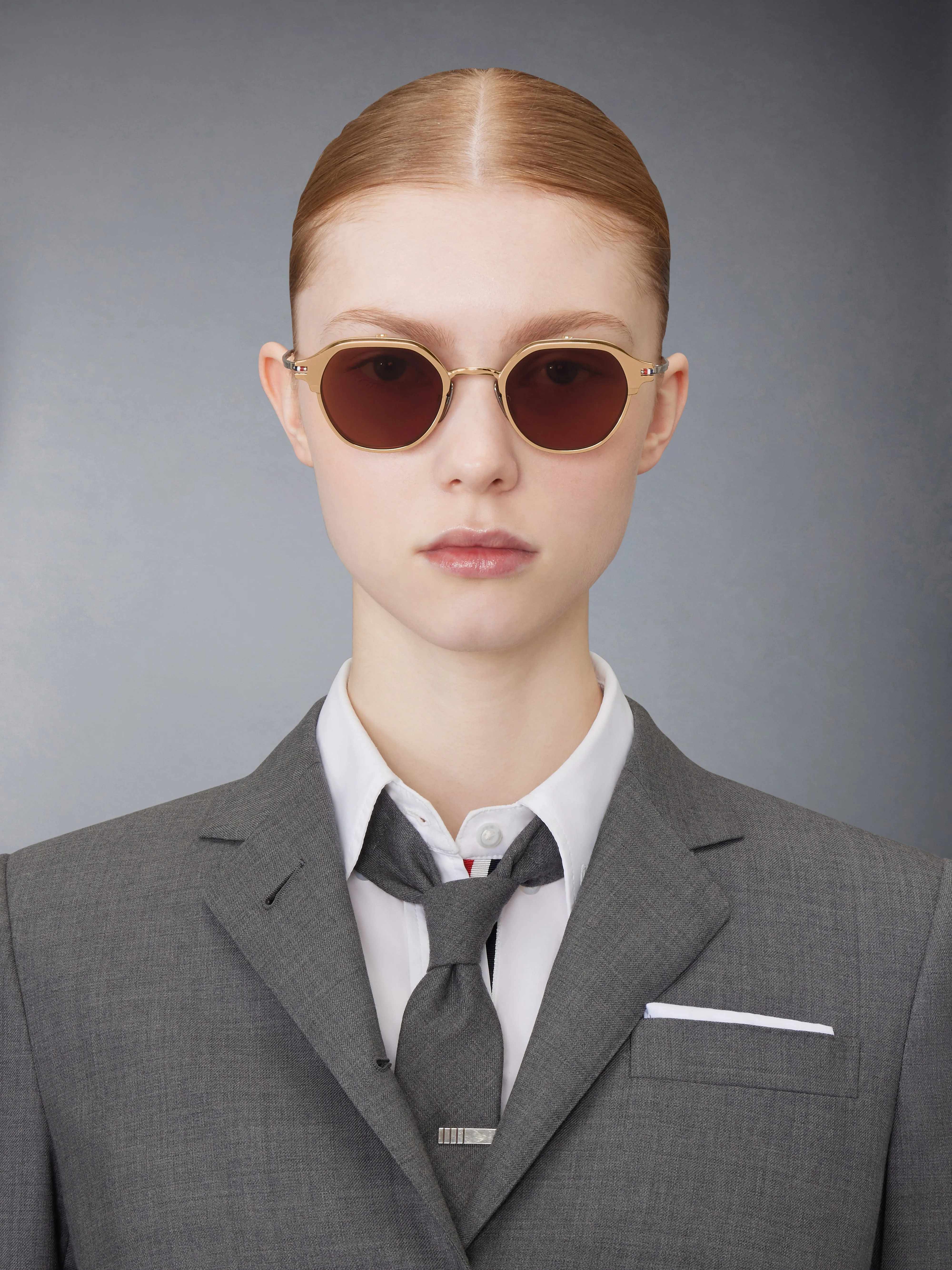 TITANIUM ROUND CLIP ON SUNGLASSES sold by Thom Browne product image thumbnail 2