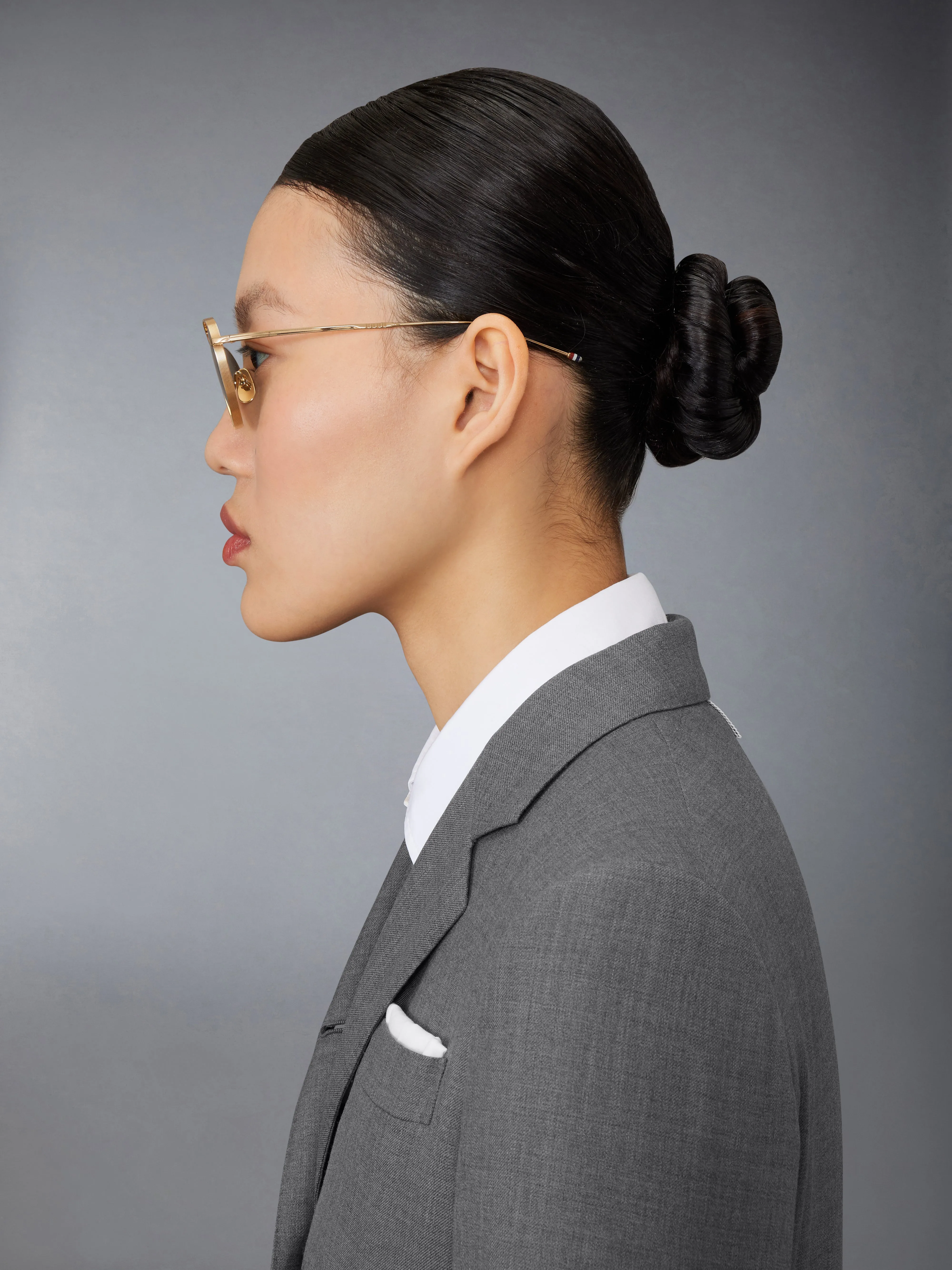 TITANIUM ROUND SUNGLASSES sold by Thom Browne product image thumbnail 4