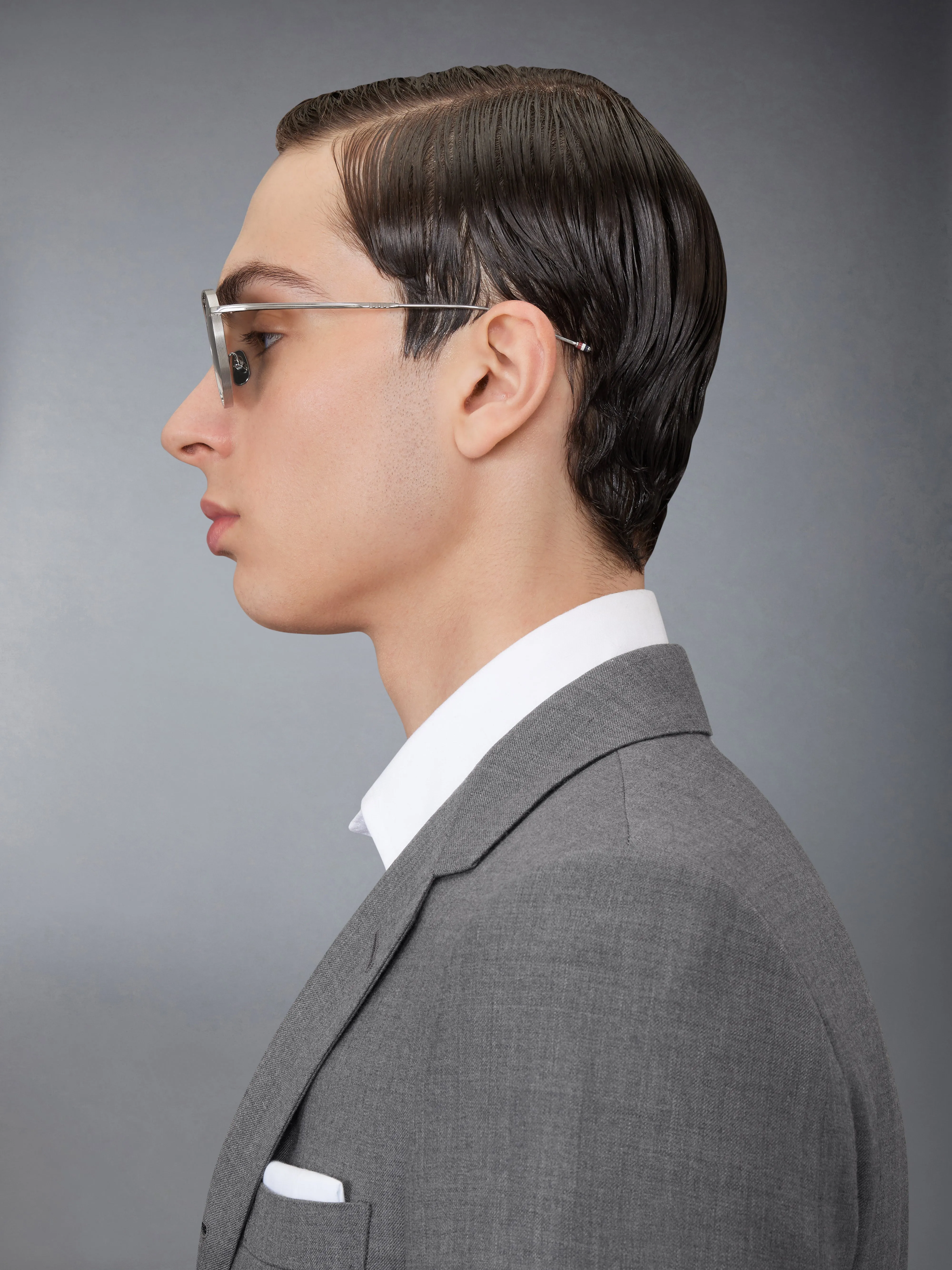 TITANIUM ROUND SUNGLASSES sold by Thom Browne product image thumbnail 5