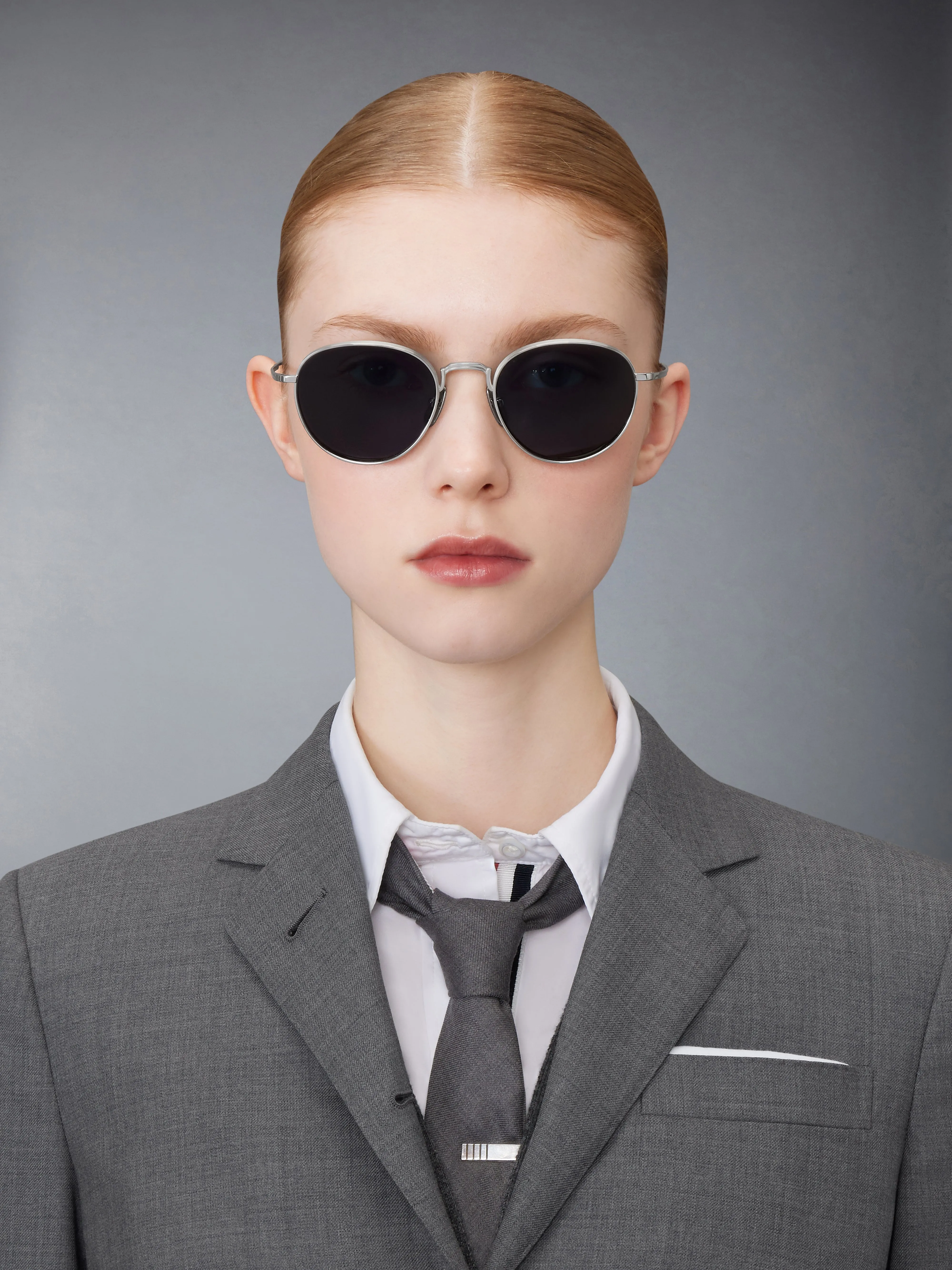 TITANIUM ROUND SUNGLASSES sold by Thom Browne product image thumbnail 2