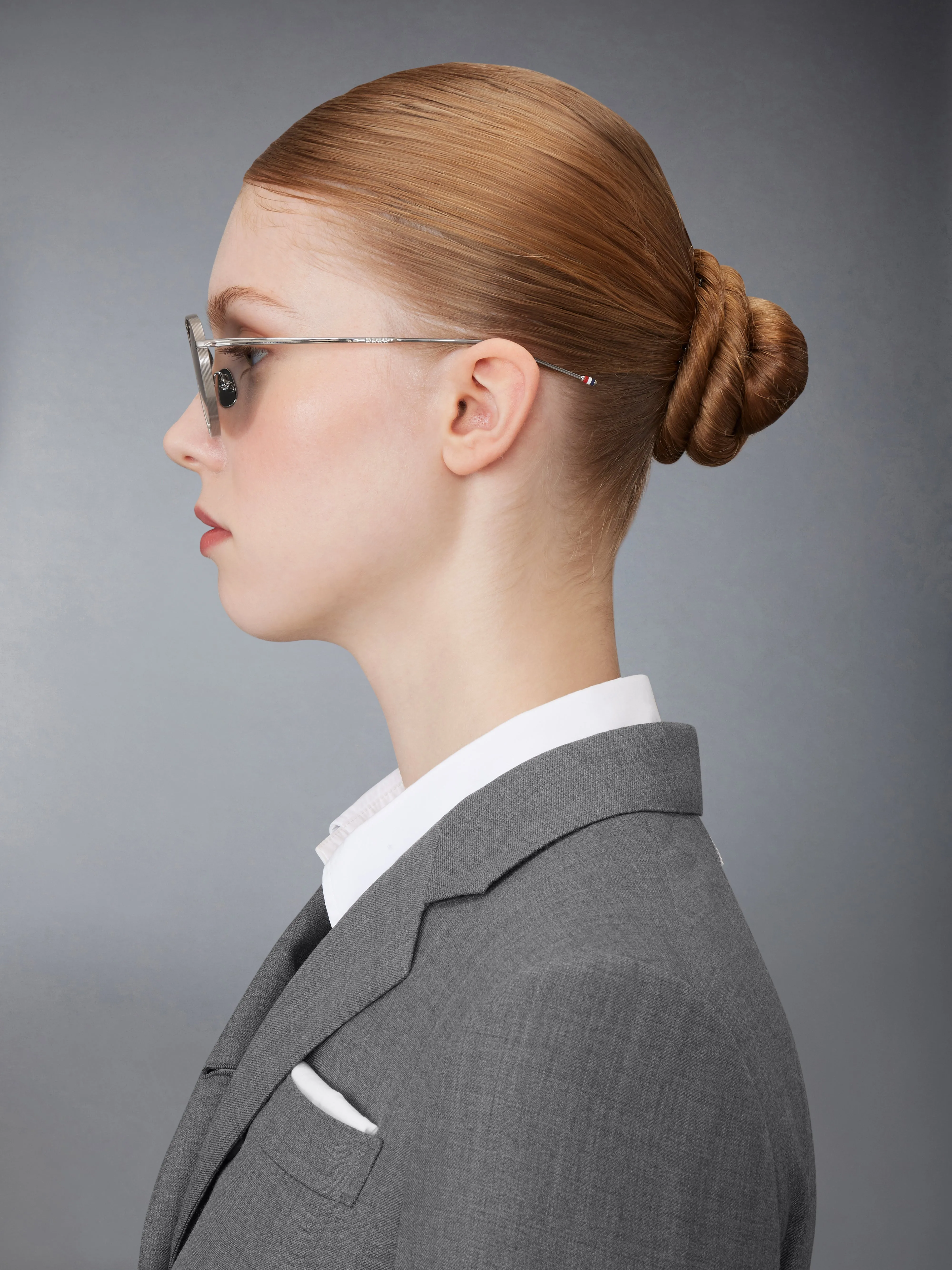 TITANIUM ROUND SUNGLASSES sold by Thom Browne product image thumbnail 4