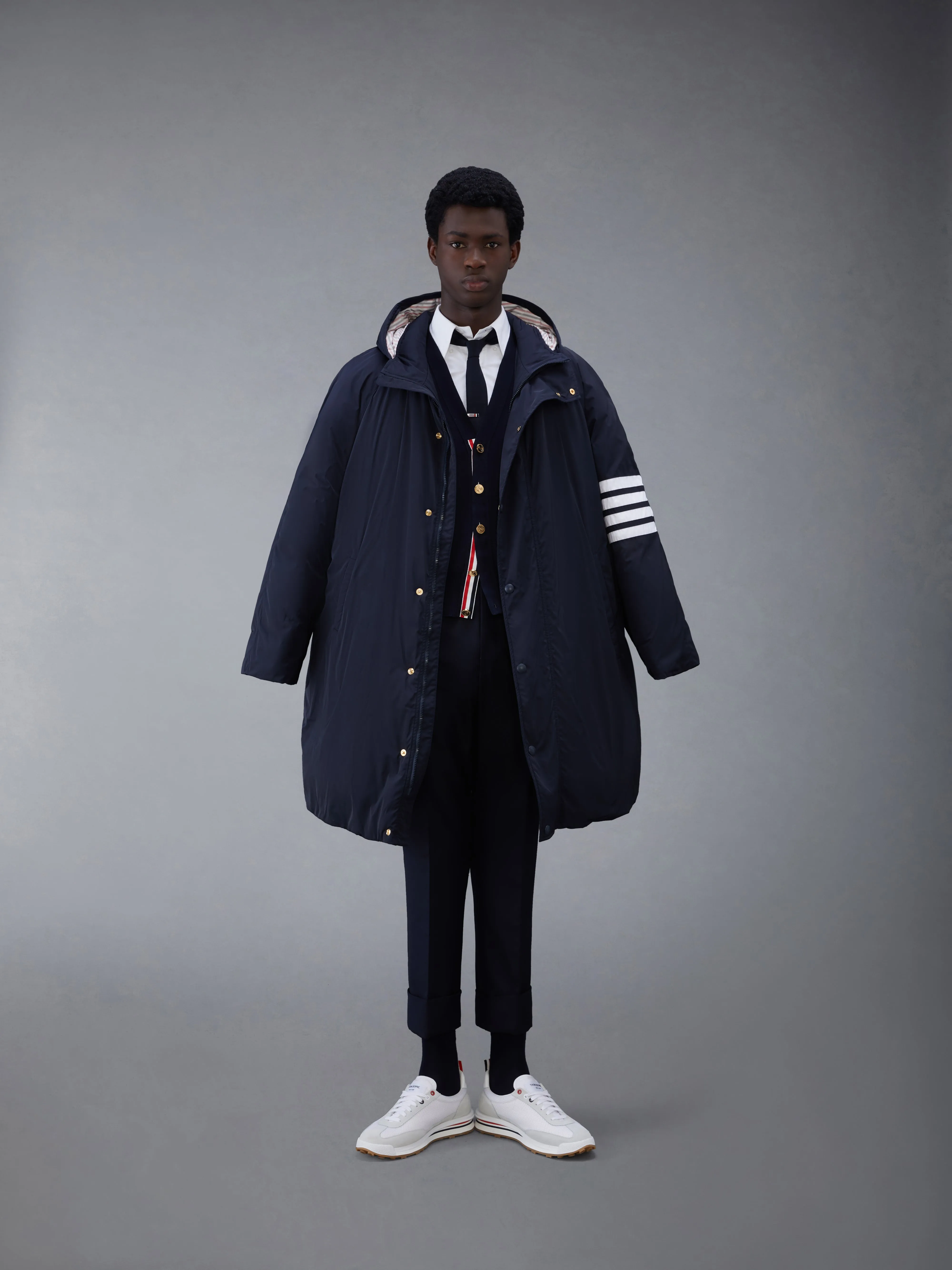 TWILL 4-BAR FOOTBALL SIDELINE PARKA sold by Thom Browne product image thumbnail 3