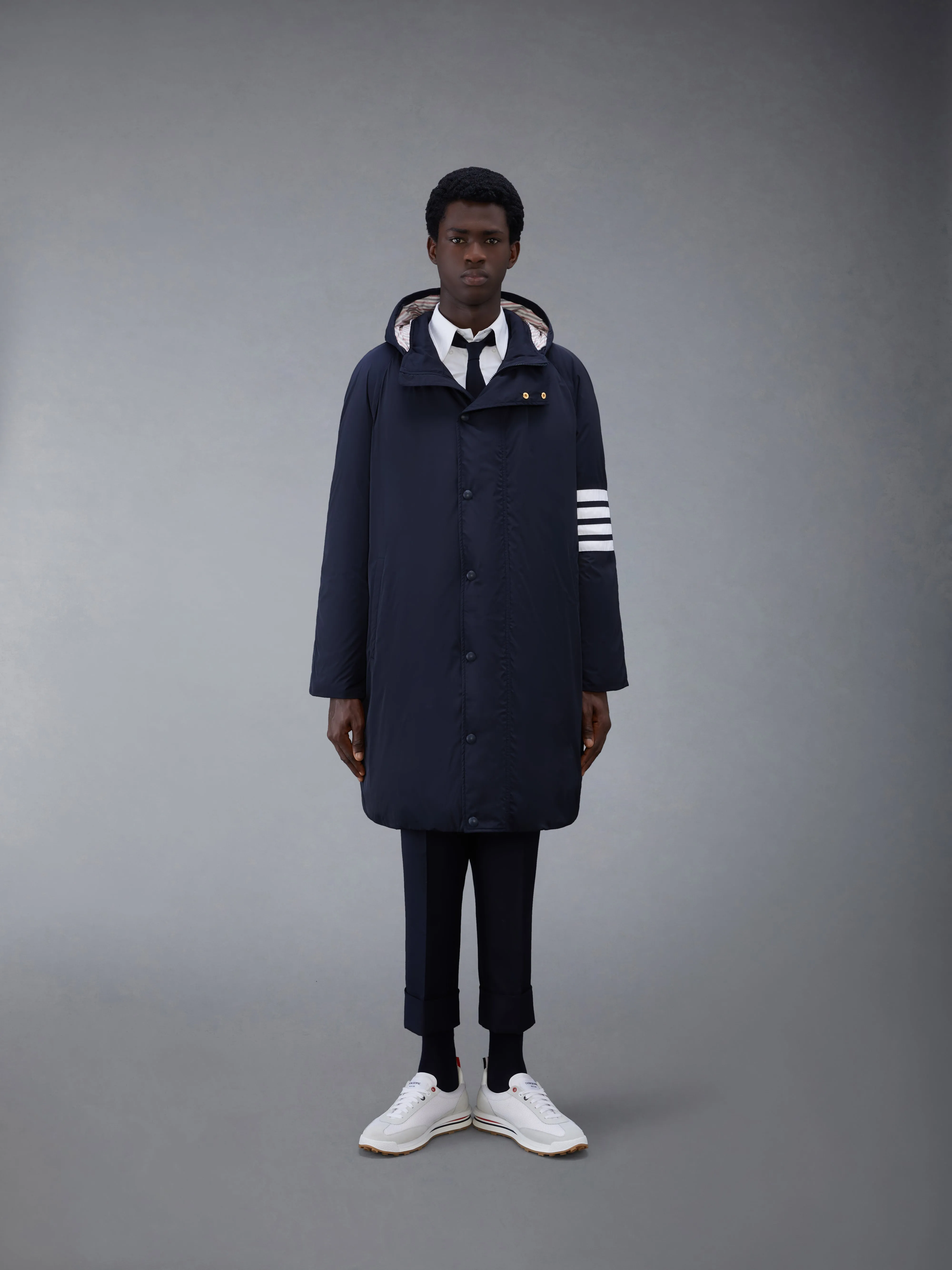 TWILL 4-BAR FOOTBALL SIDELINE PARKA sold by Thom Browne