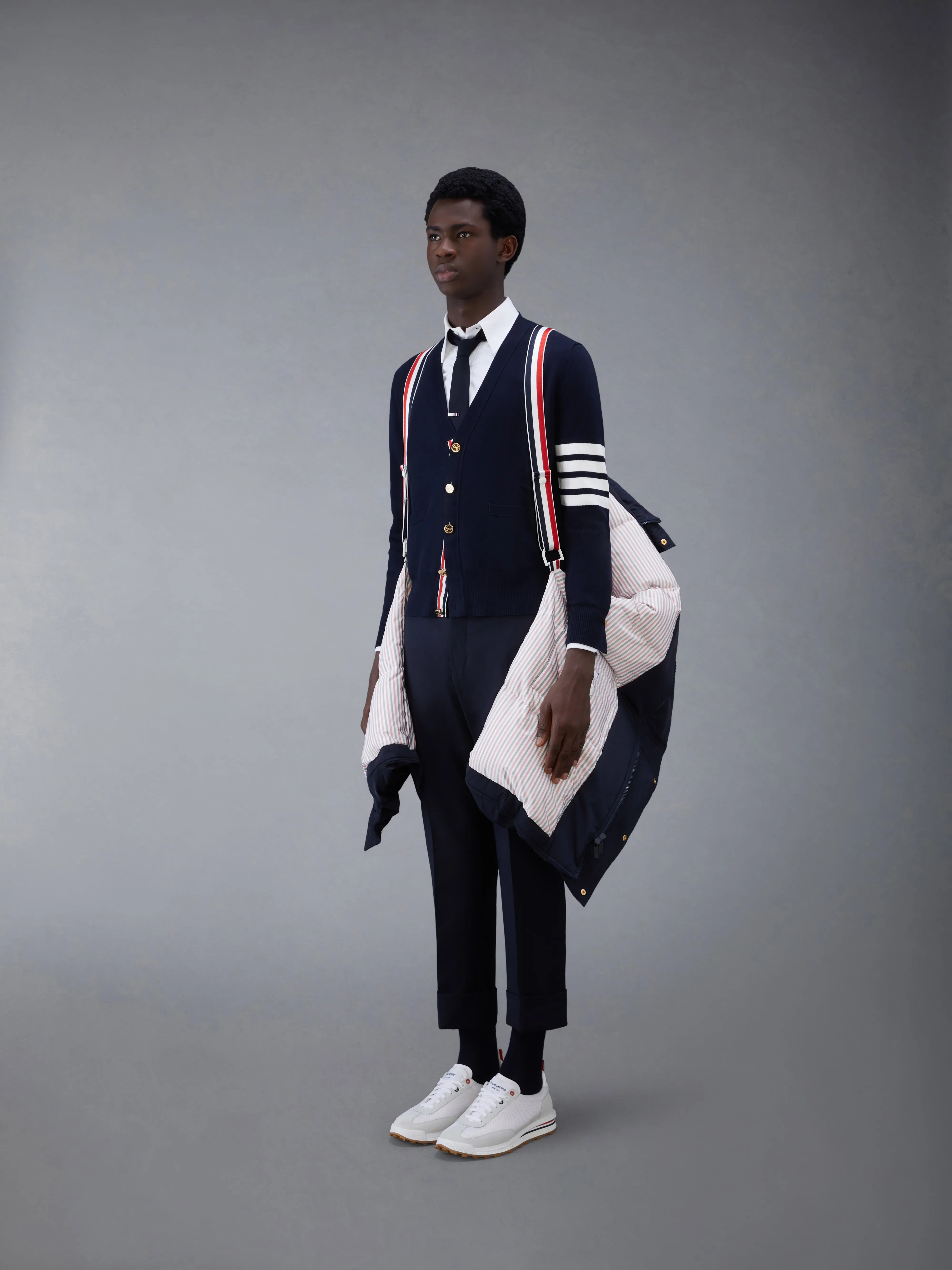TWILL 4-BAR FOOTBALL SIDELINE PARKA sold by Thom Browne product image thumbnail 4