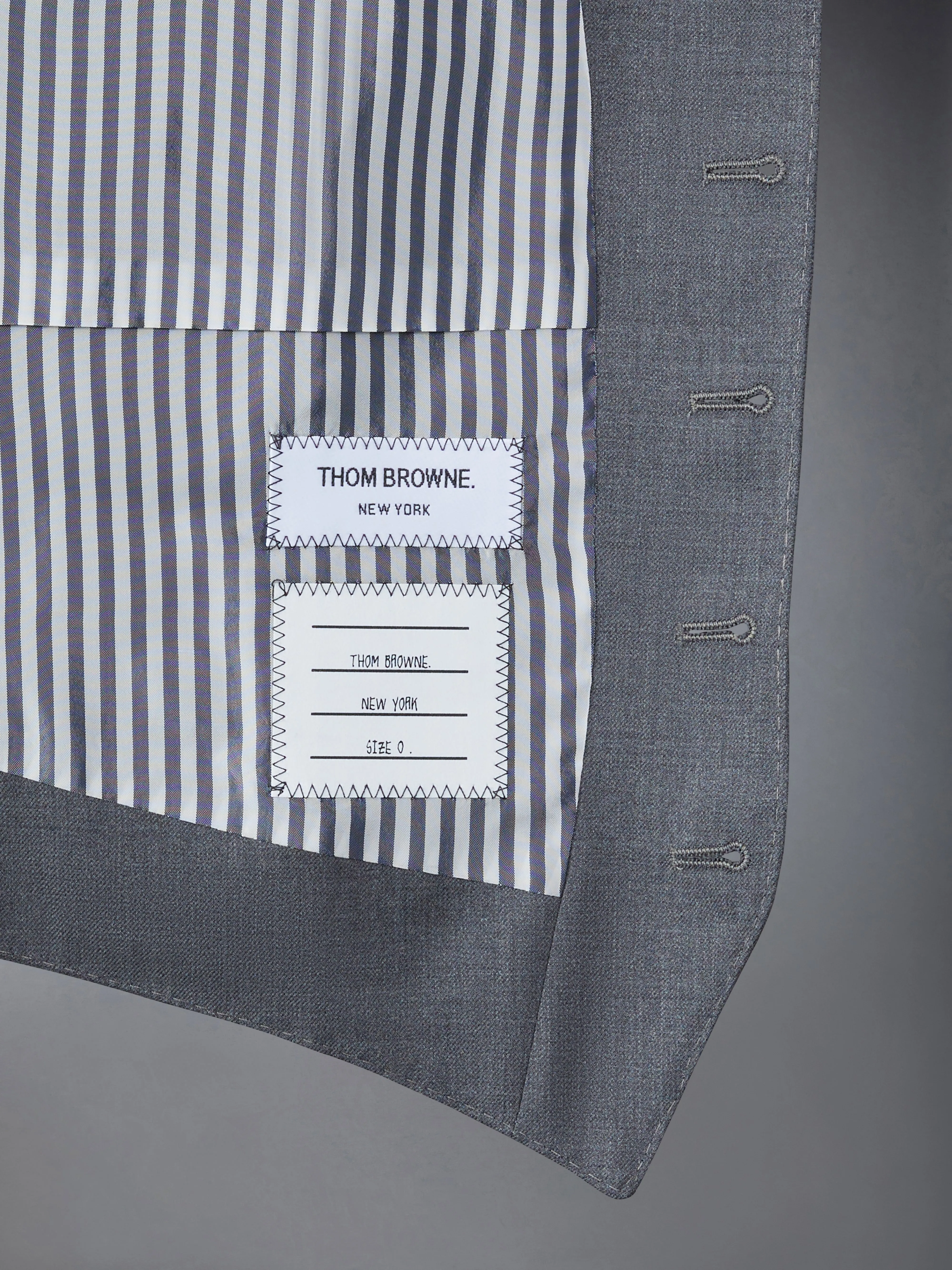 TWILL 5-BUTTON VEST sold by Thom Browne product image thumbnail 5