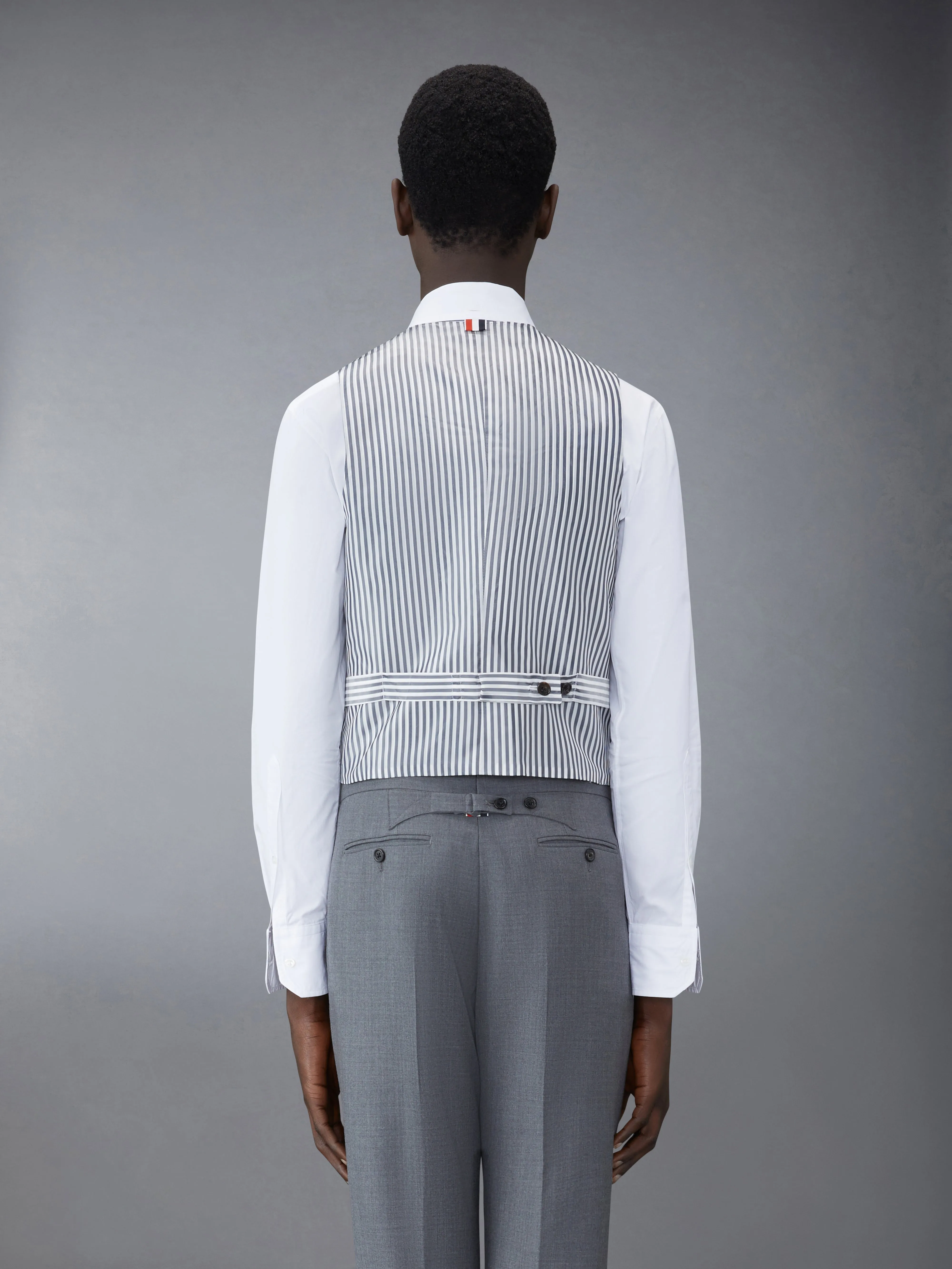 TWILL 5-BUTTON VEST sold by Thom Browne product image thumbnail 2