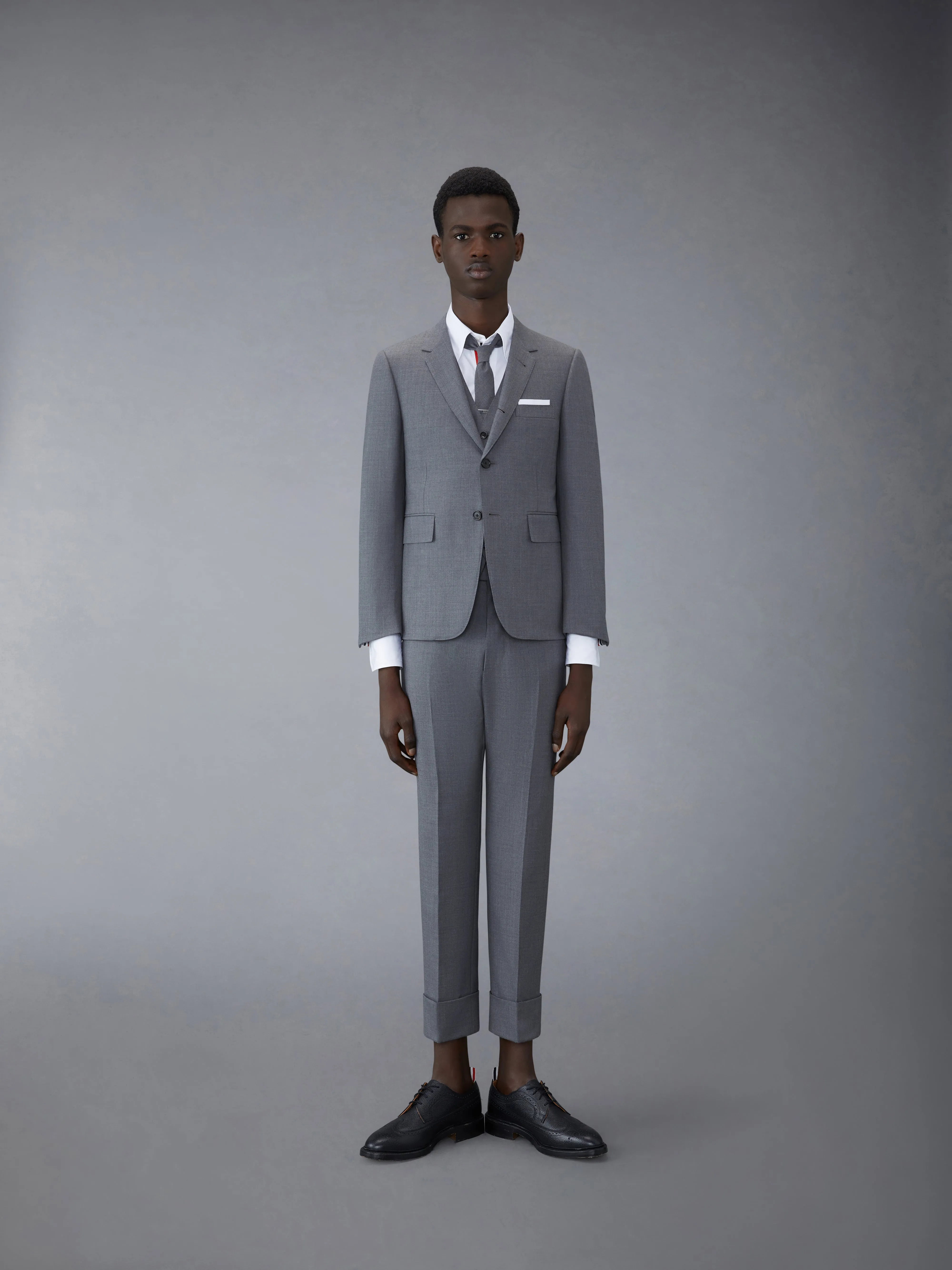 TWILL 5-BUTTON VEST sold by Thom Browne product image thumbnail 4