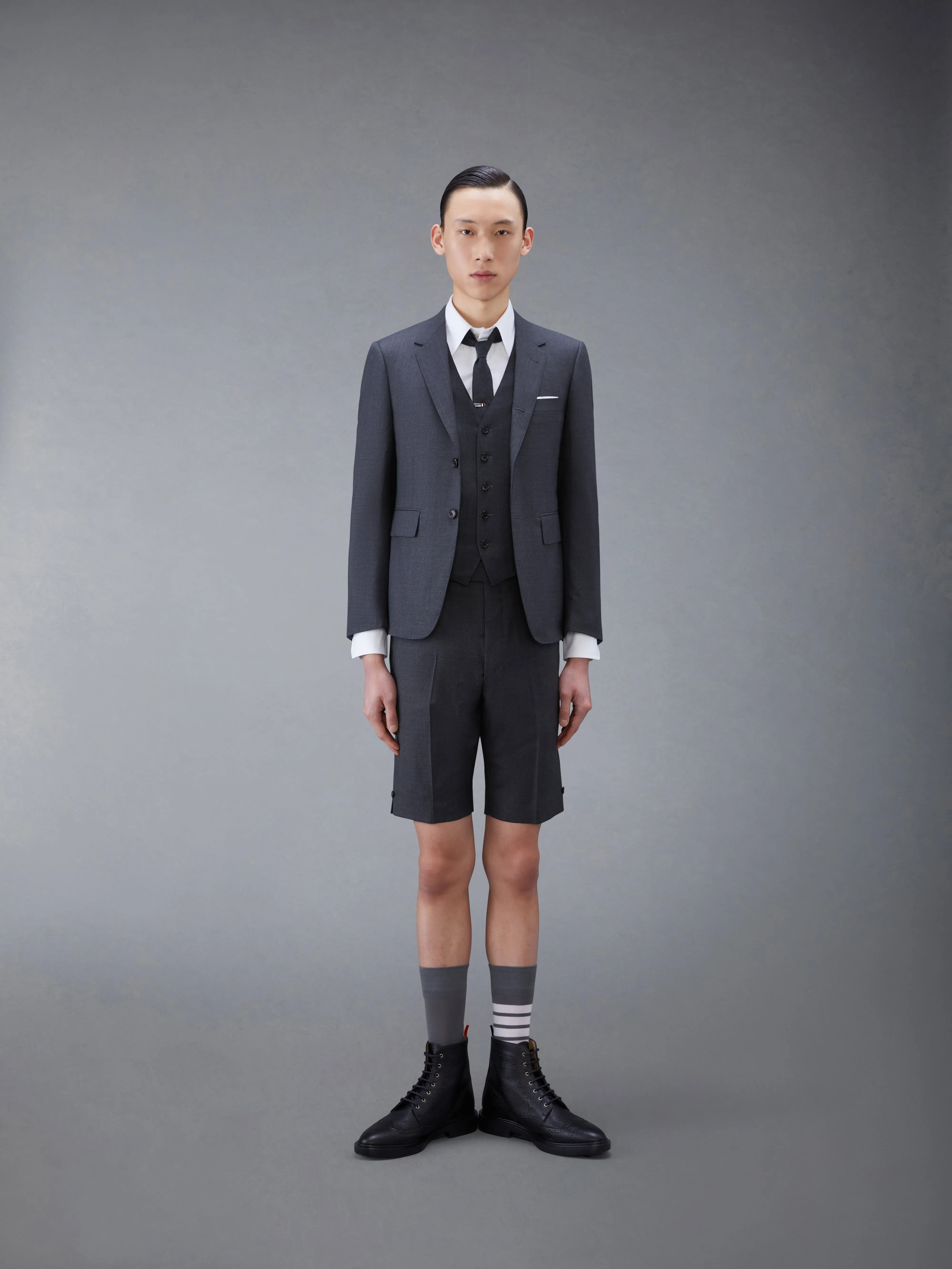 TWILL 5-BUTTON VEST sold by Thom Browne product image thumbnail 4