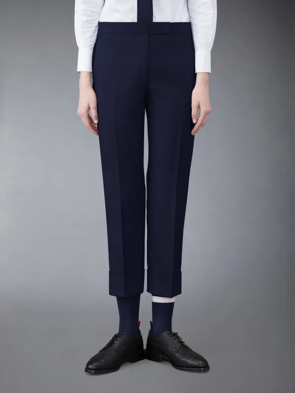 TWILL CLASSIC BACKSTRAP TROUSERS made by Thom Browne