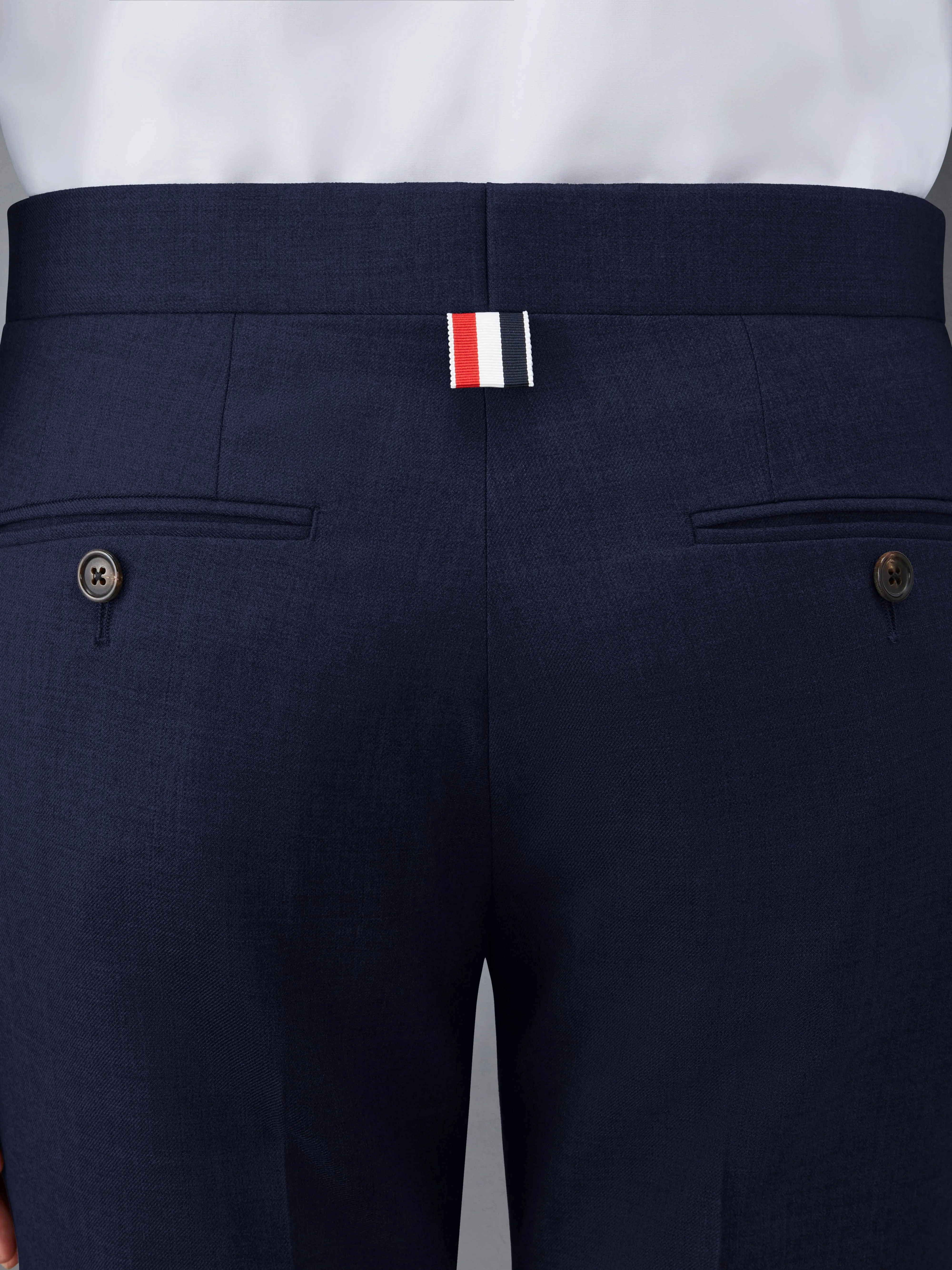 TWILL LOW RISE SKINNY TROUSERS sold by Thom Browne product image thumbnail 4