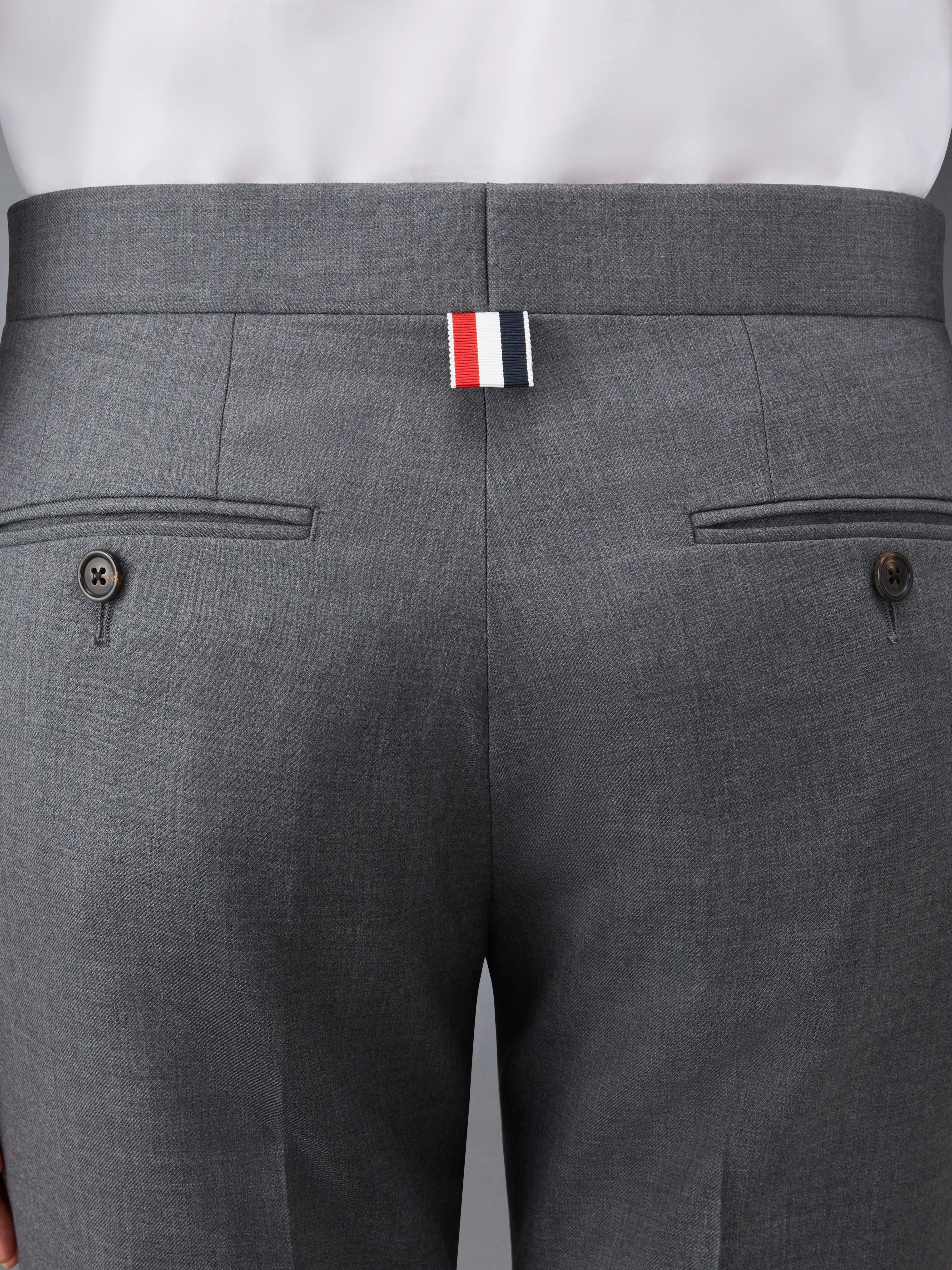 TWILL LOW RISE SKINNY TROUSERS sold by Thom Browne product image thumbnail 4