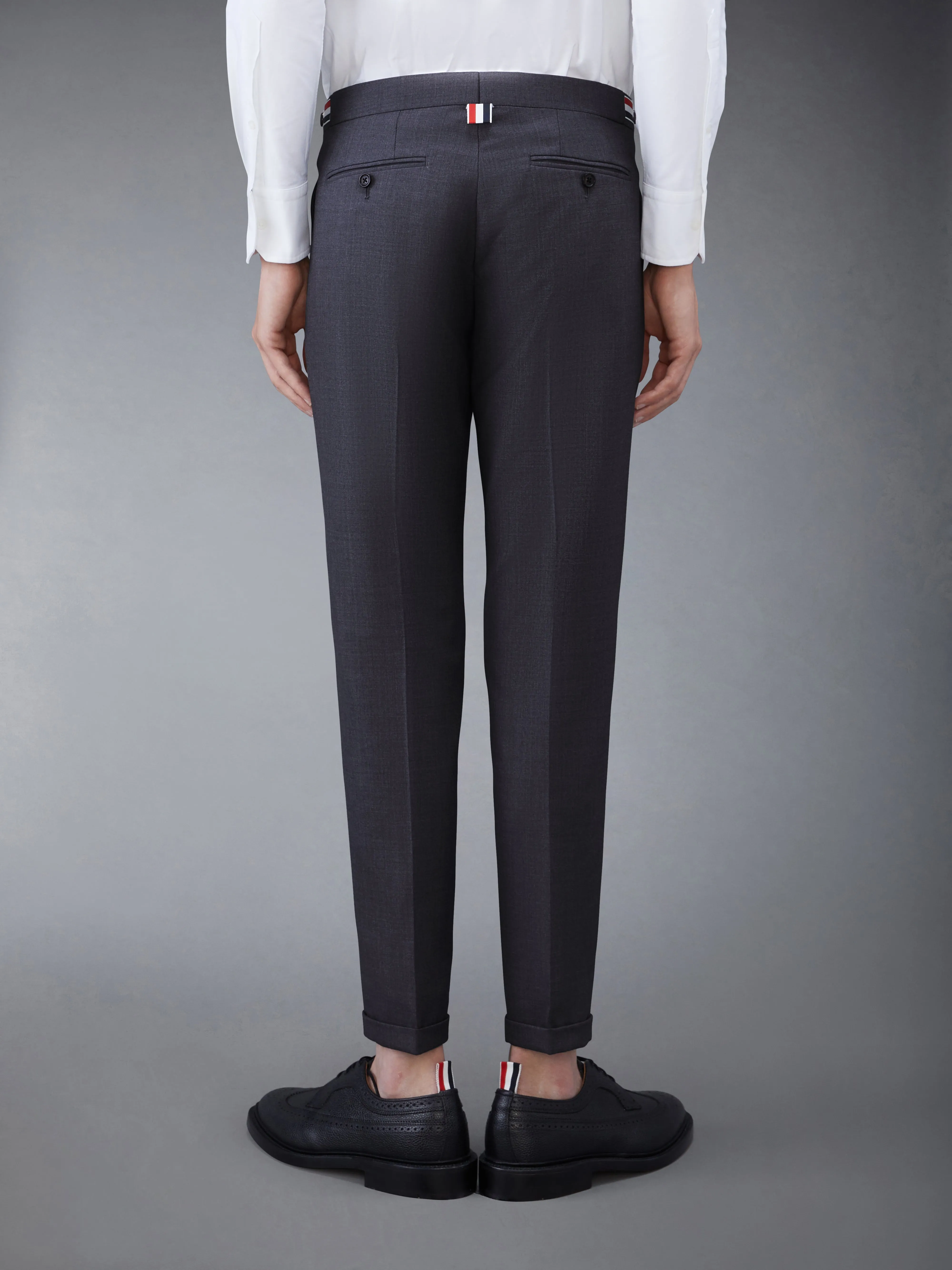 TWILL LOW RISE TROUSERS sold by Thom Browne product image thumbnail 2