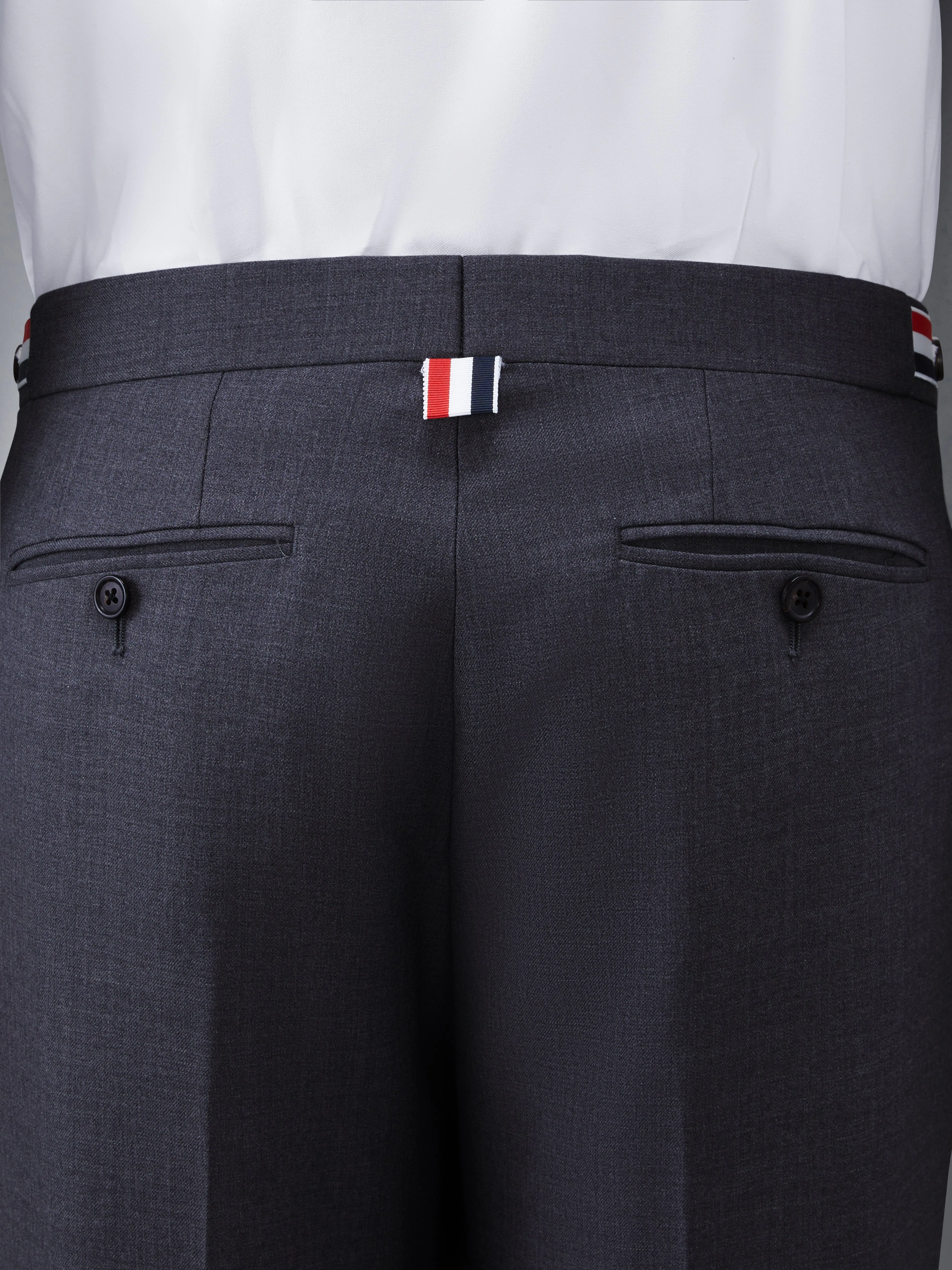 TWILL LOW RISE TROUSERS sold by Thom Browne product image thumbnail 4