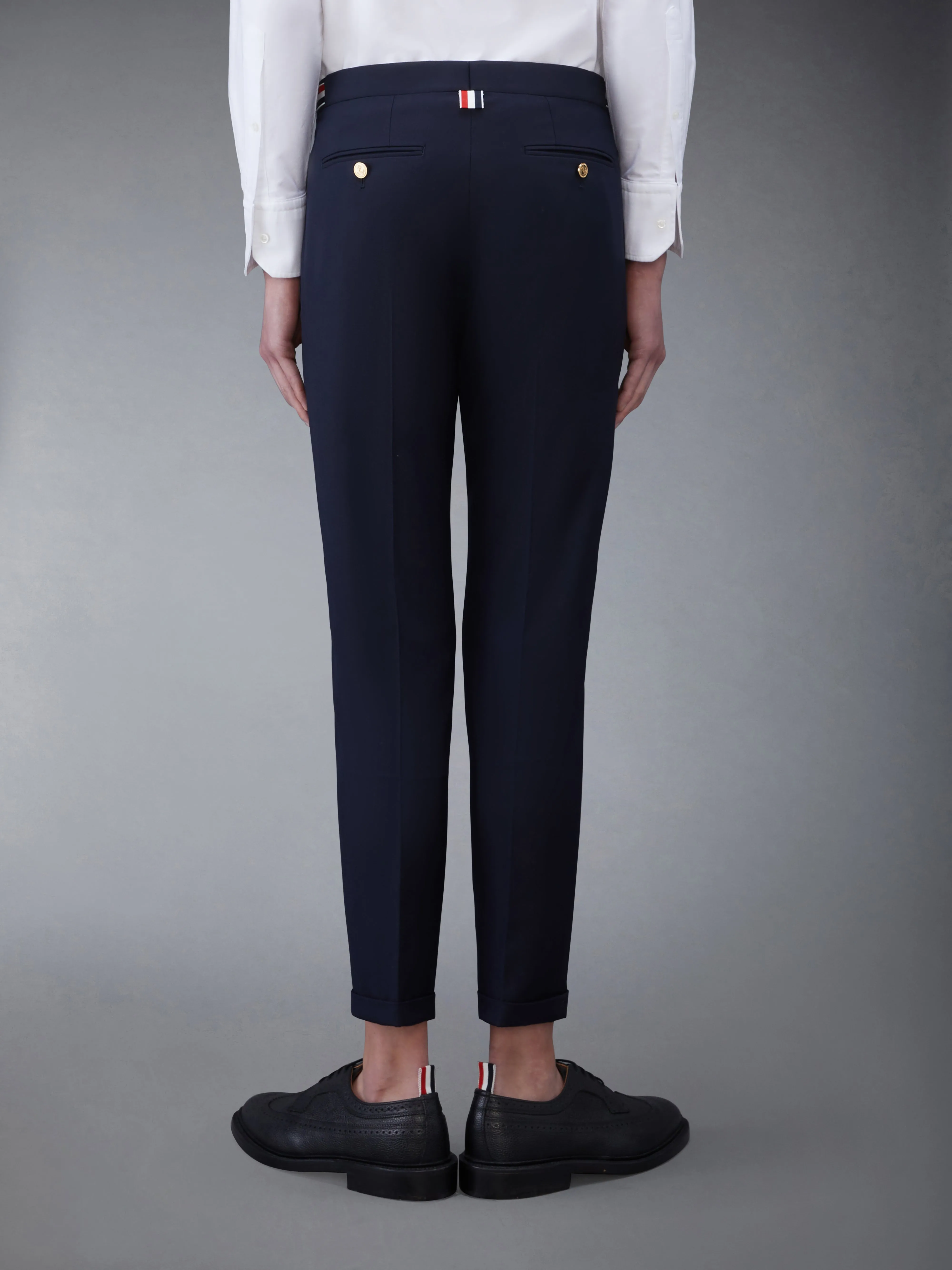 TWILL LOW RISE TROUSERS sold by Thom Browne product image thumbnail 2