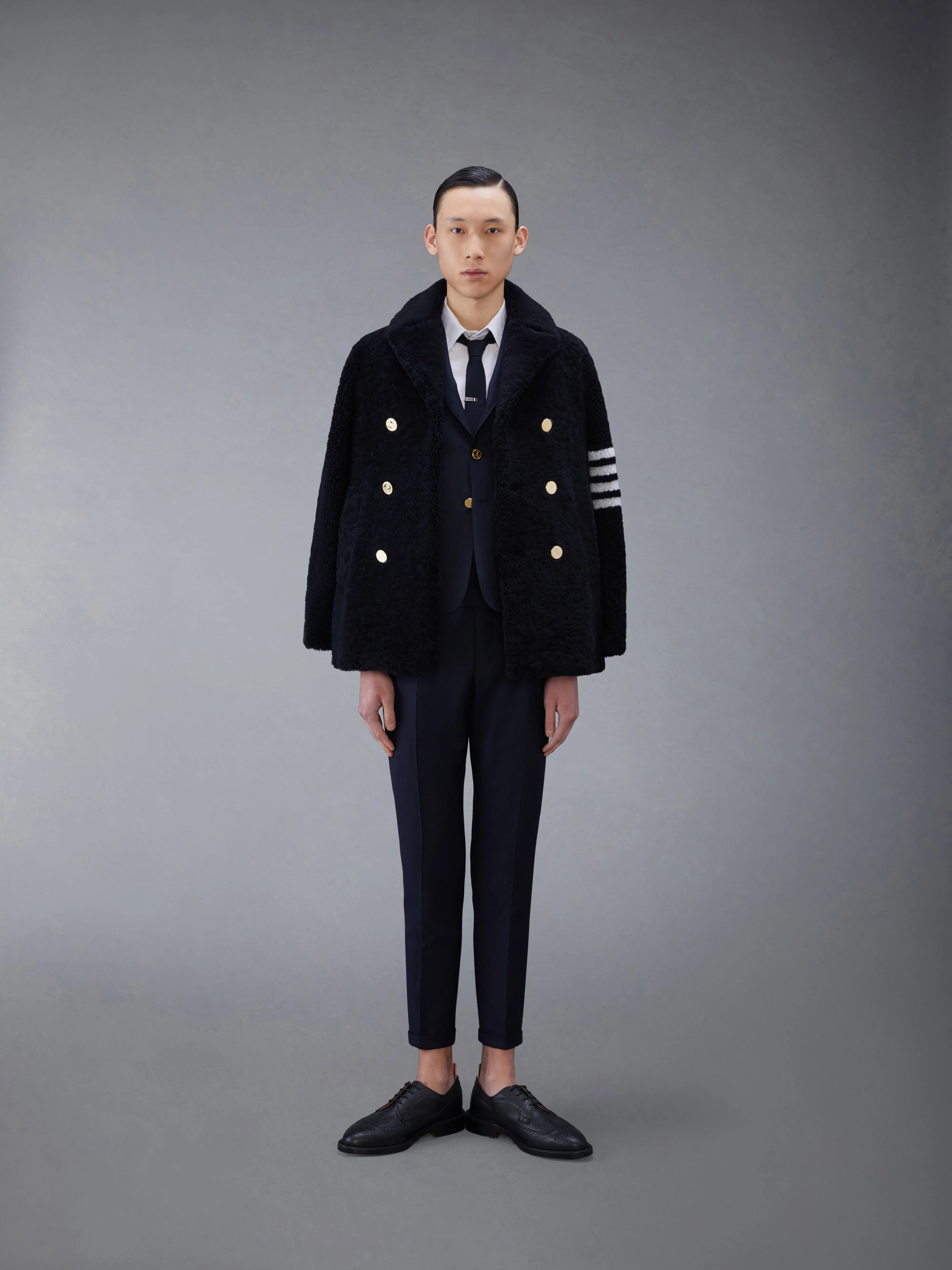 TWILL LOW RISE TROUSERS sold by Thom Browne product image thumbnail 3
