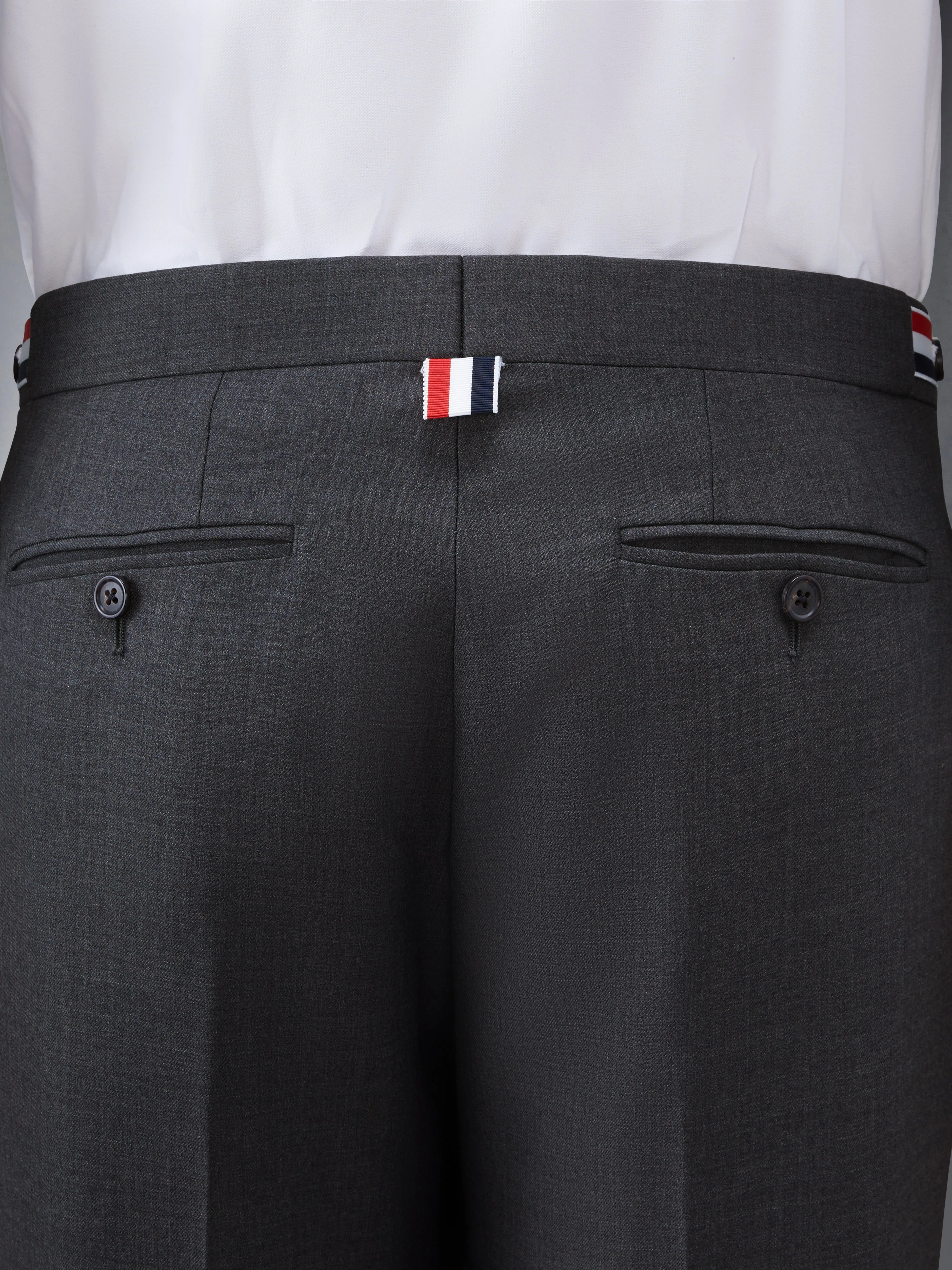 TWILL LOW RISE TROUSERS sold by Thom Browne product image thumbnail 4