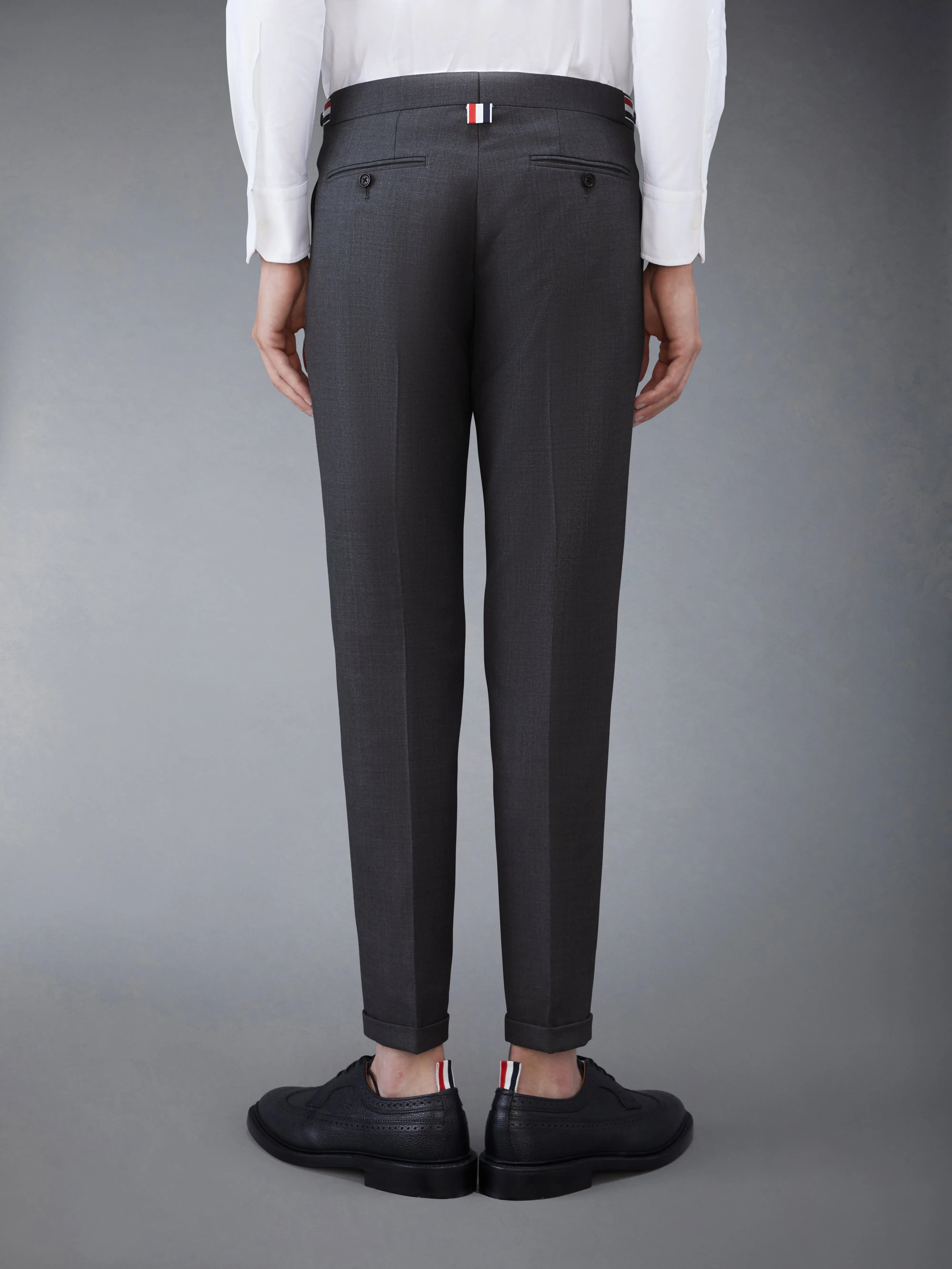 TWILL LOW RISE TROUSERS sold by Thom Browne product image thumbnail 2