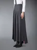 TWILL PLEATED LONG SKIRT sold by Thom Browne