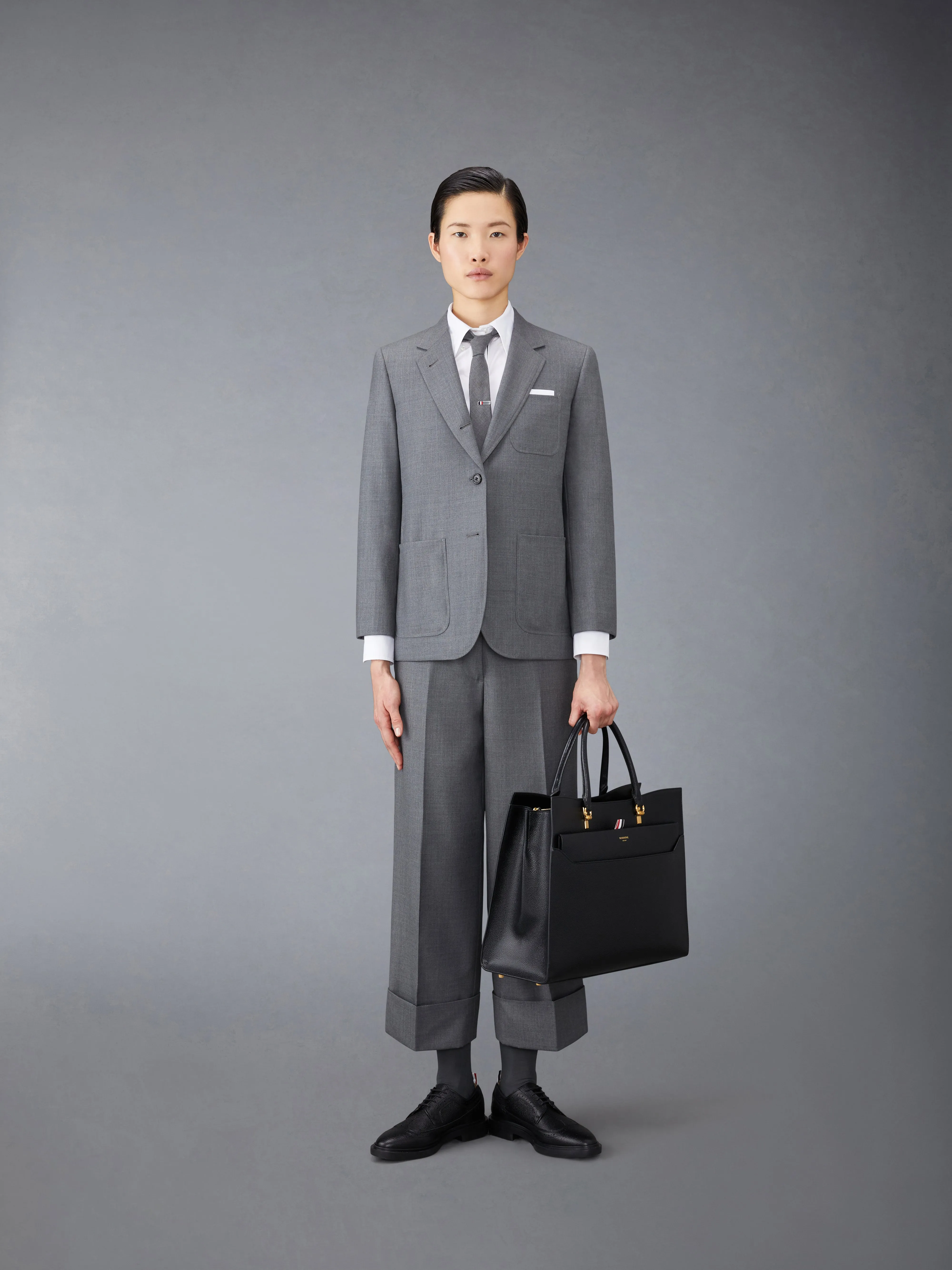 TWILL SACK TROUSERS sold by Thom Browne product image thumbnail 3