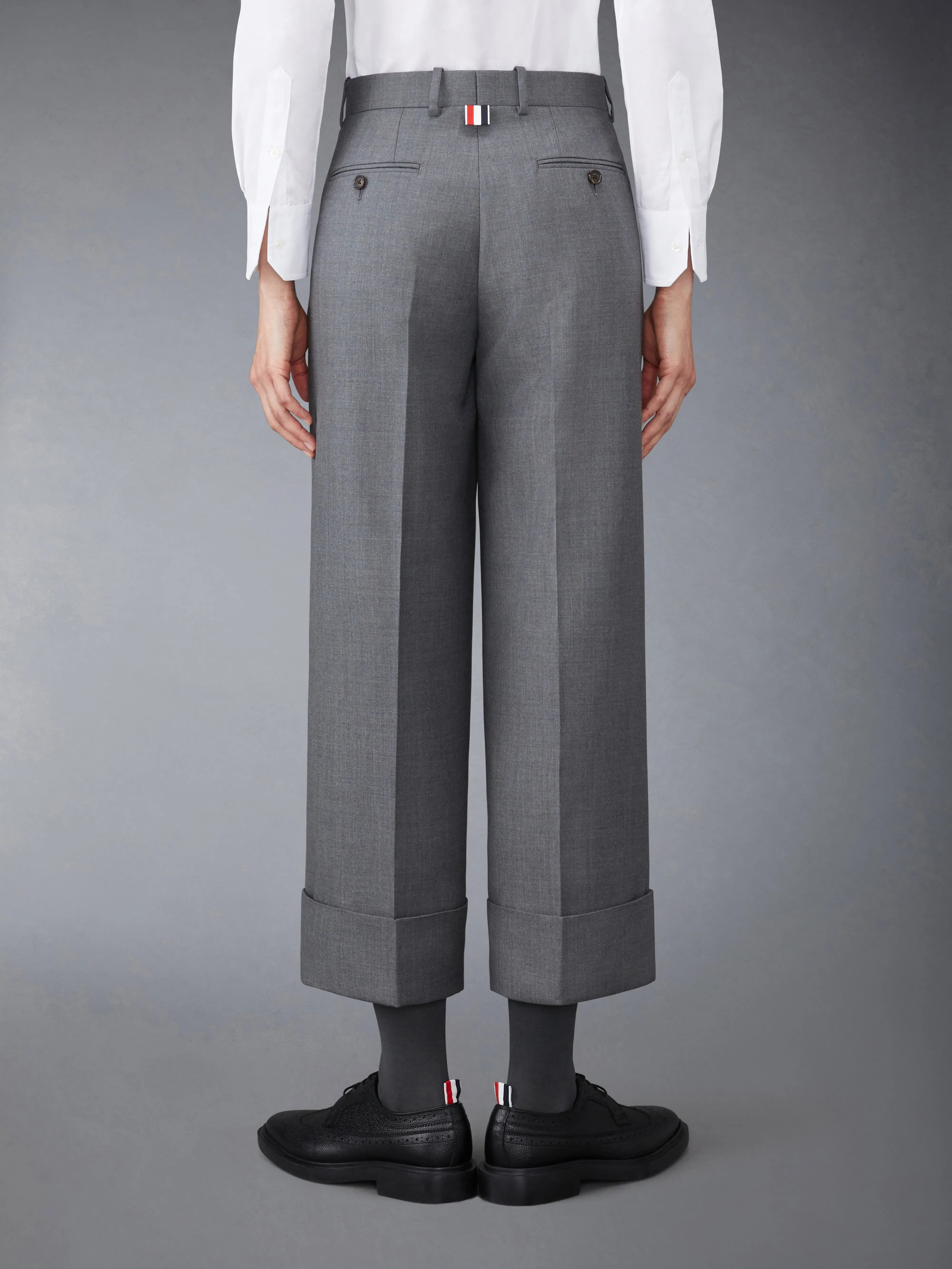 TWILL SACK TROUSERS sold by Thom Browne product image thumbnail 2