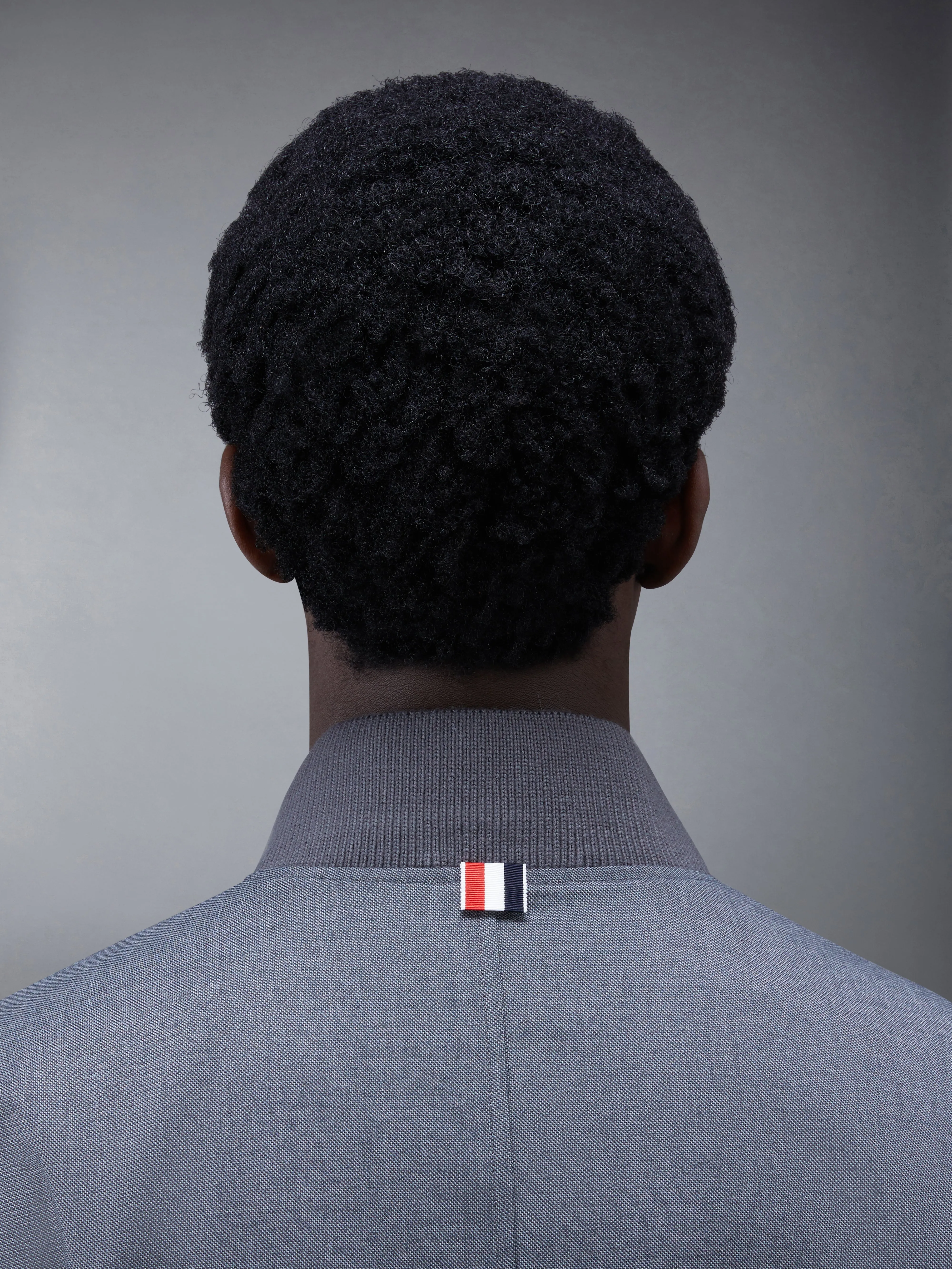 STEP TWILL SCHOOL UNIFORM 4-BAR BLOUSON JACKET sold by Thom Browne product image thumbnail 4