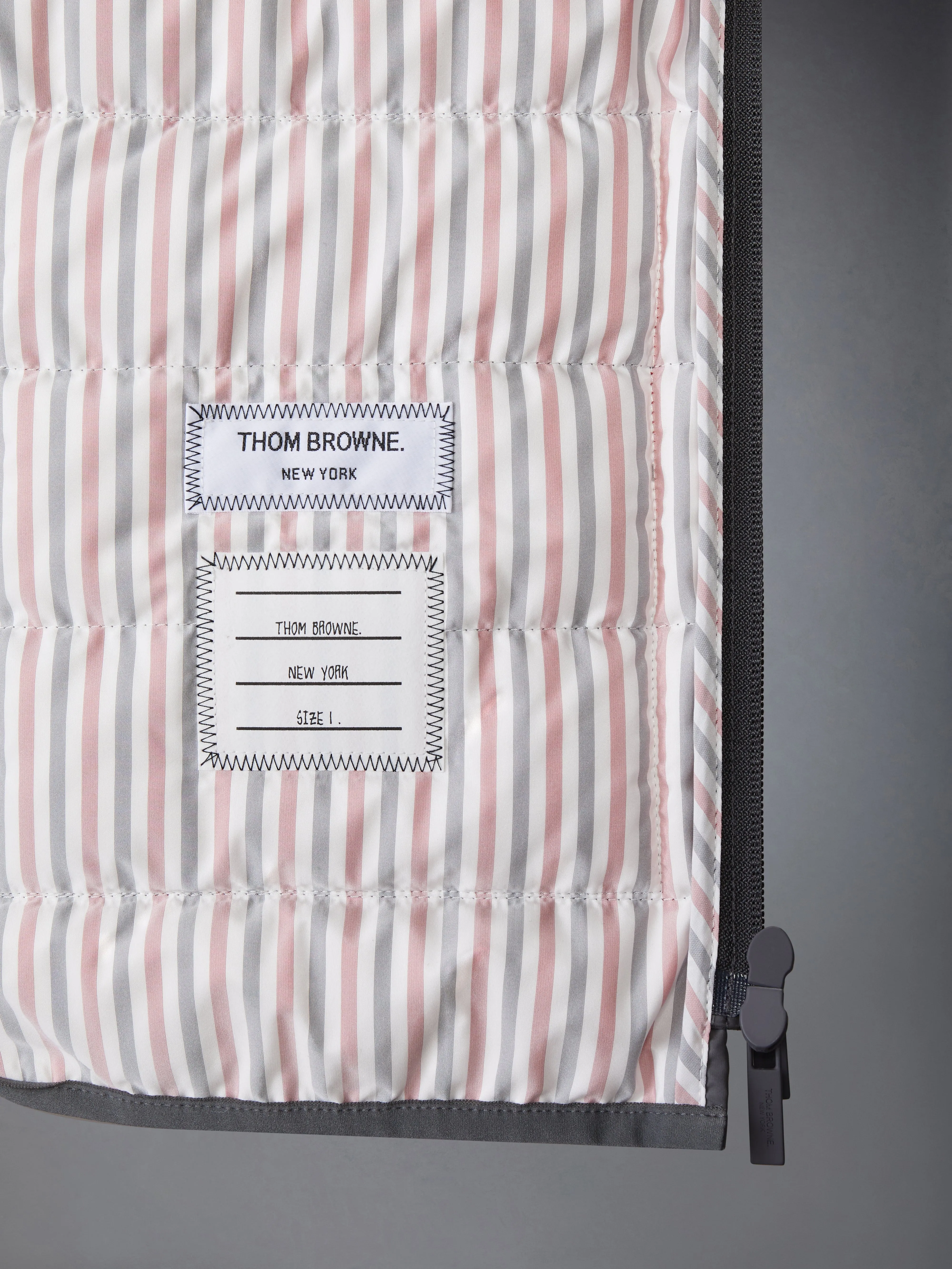 ULTRA LIGHT NYLON TECH FUNNEL NECK DOWN VEST sold by Thom Browne product image thumbnail 5