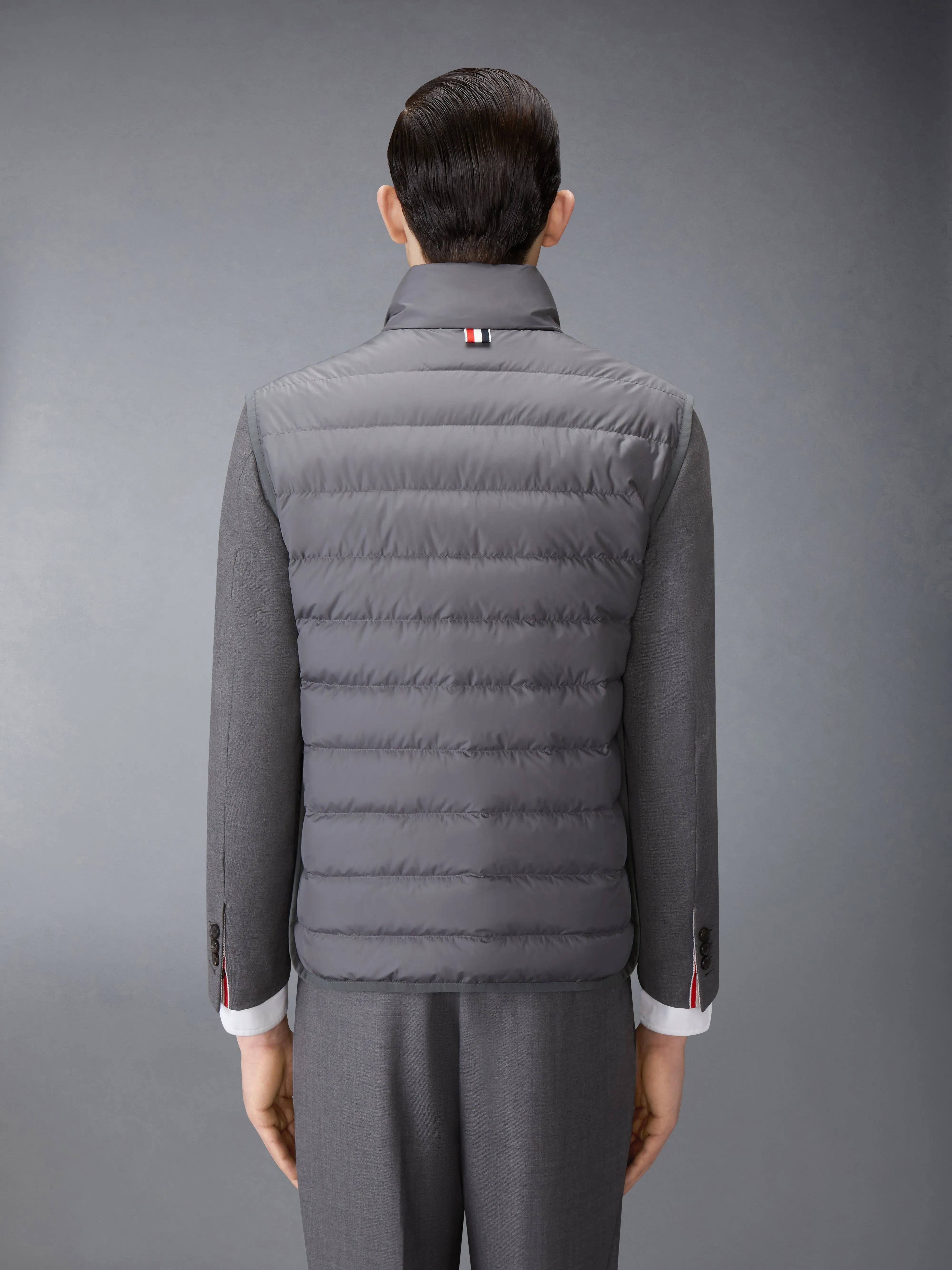 ULTRA LIGHT NYLON TECH FUNNEL NECK DOWN VEST sold by Thom Browne product image thumbnail 2