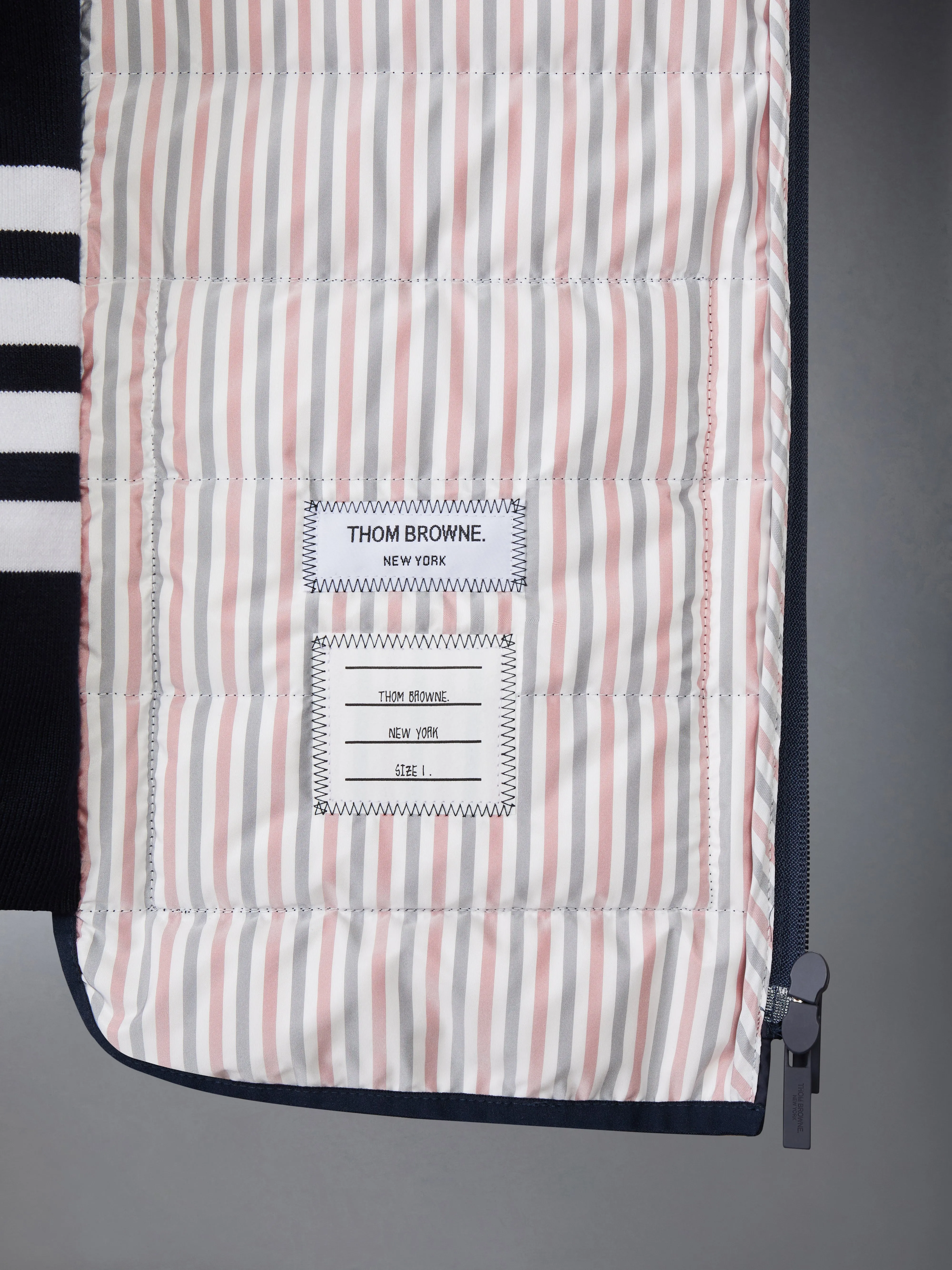 ULTRA LIGHT NYLON TECH FUNNEL NECK DOWN VEST sold by Thom Browne product image thumbnail 5