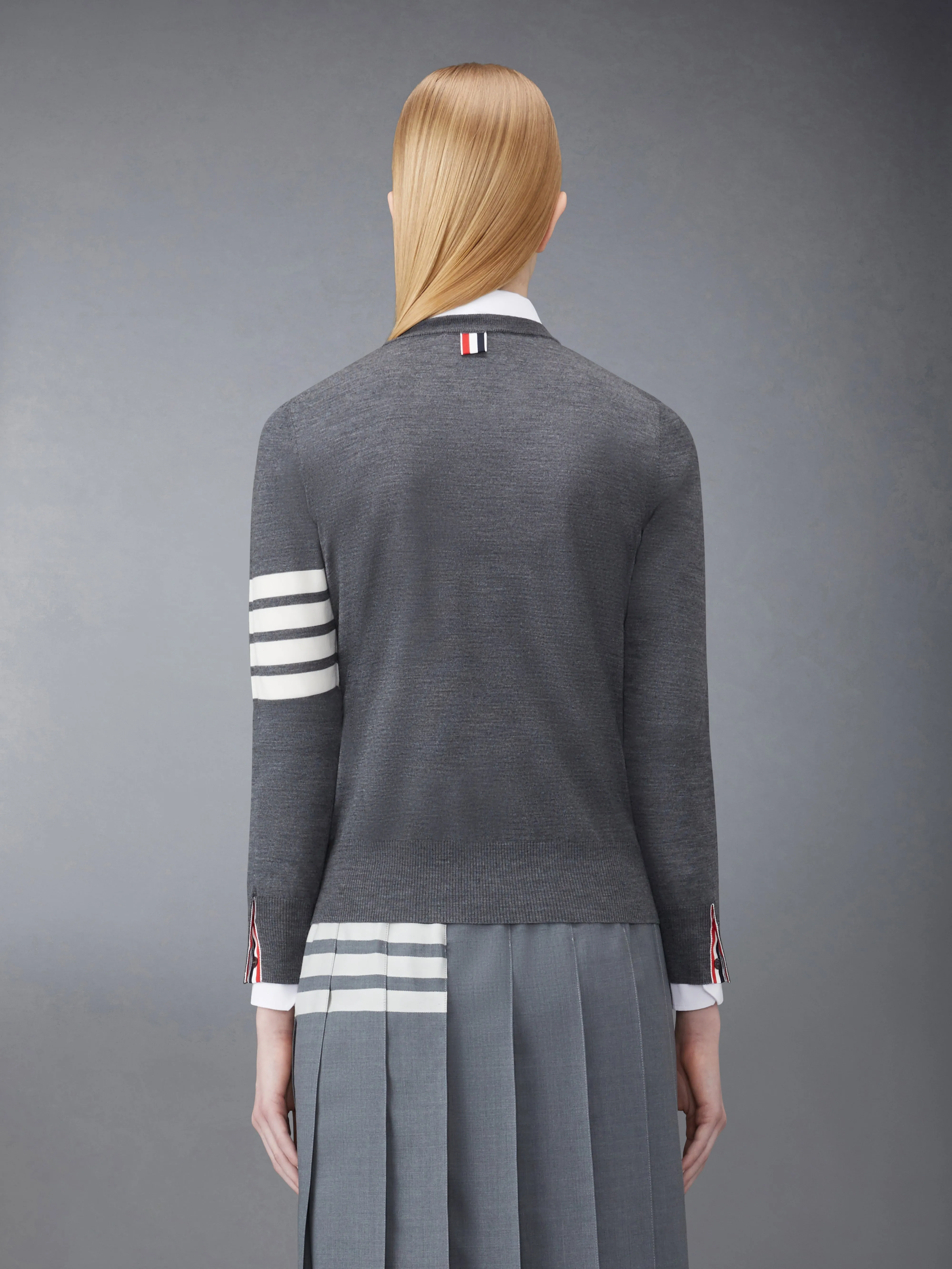 WOOL 4-BAR RELAXED PULLOVER sold by Thom Browne product image thumbnail 2