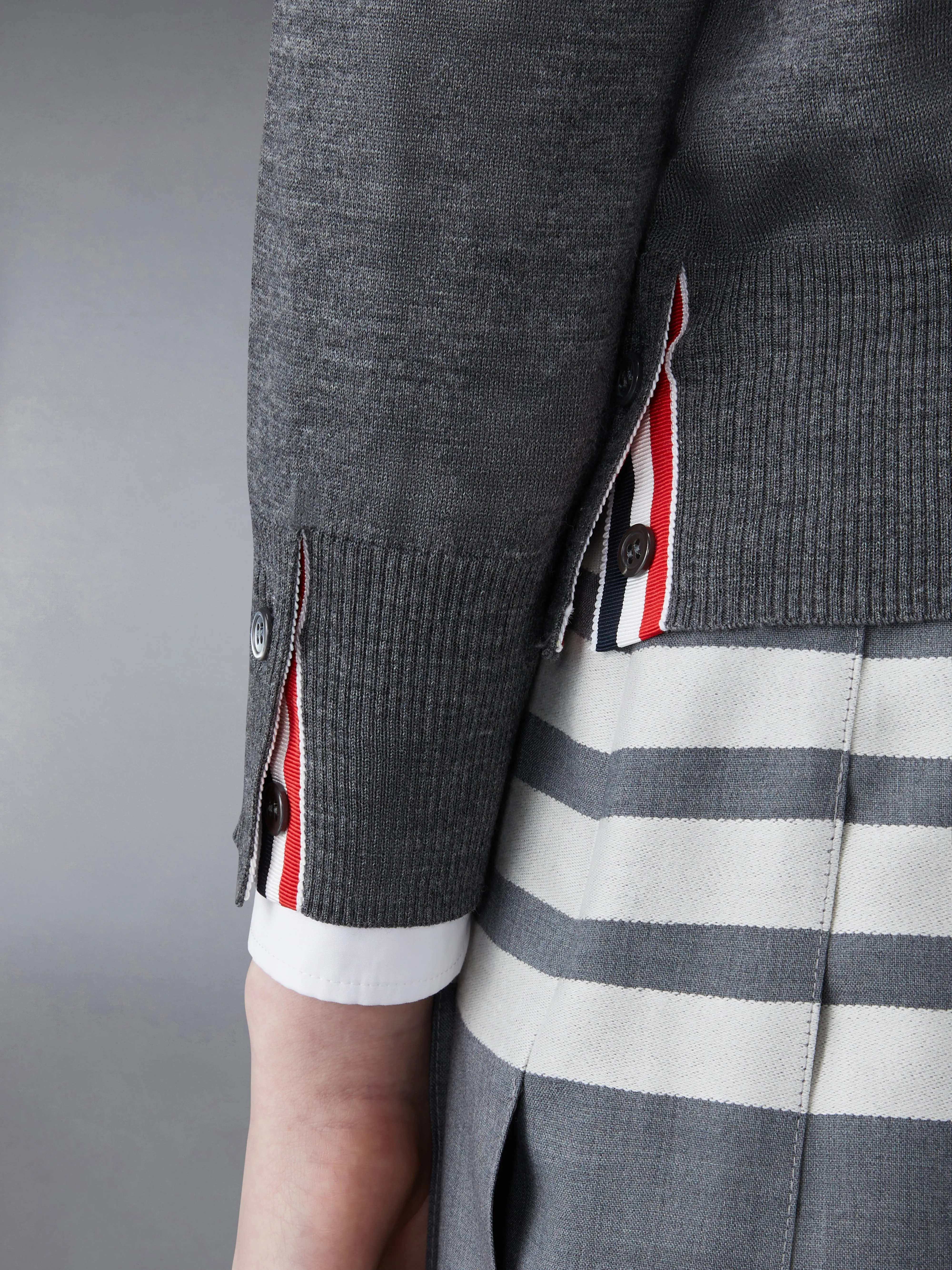 WOOL 4-BAR RELAXED PULLOVER sold by Thom Browne product image thumbnail 5