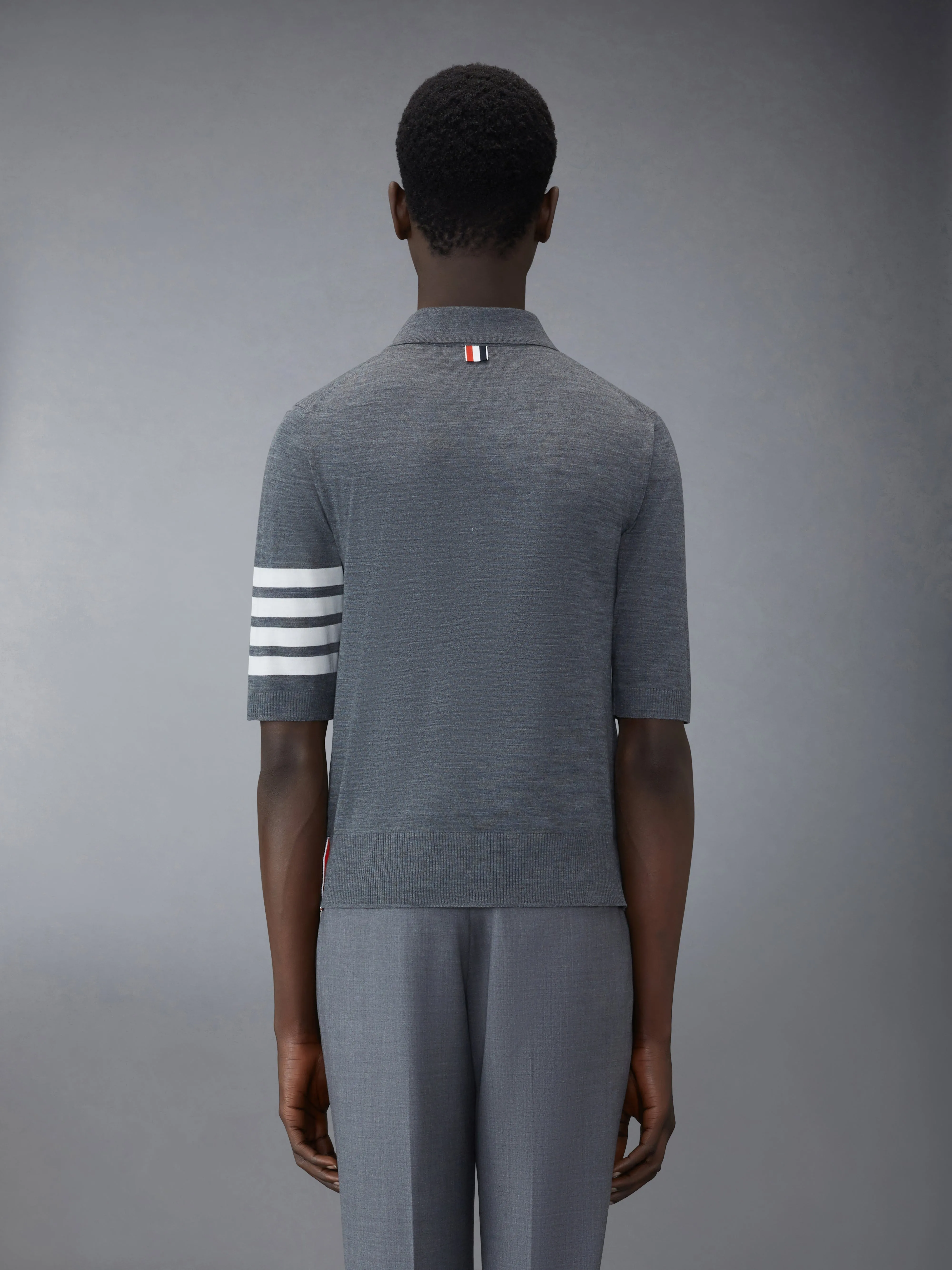 FINE MERINO WOOL POLO sold by Thom Browne product image thumbnail 2