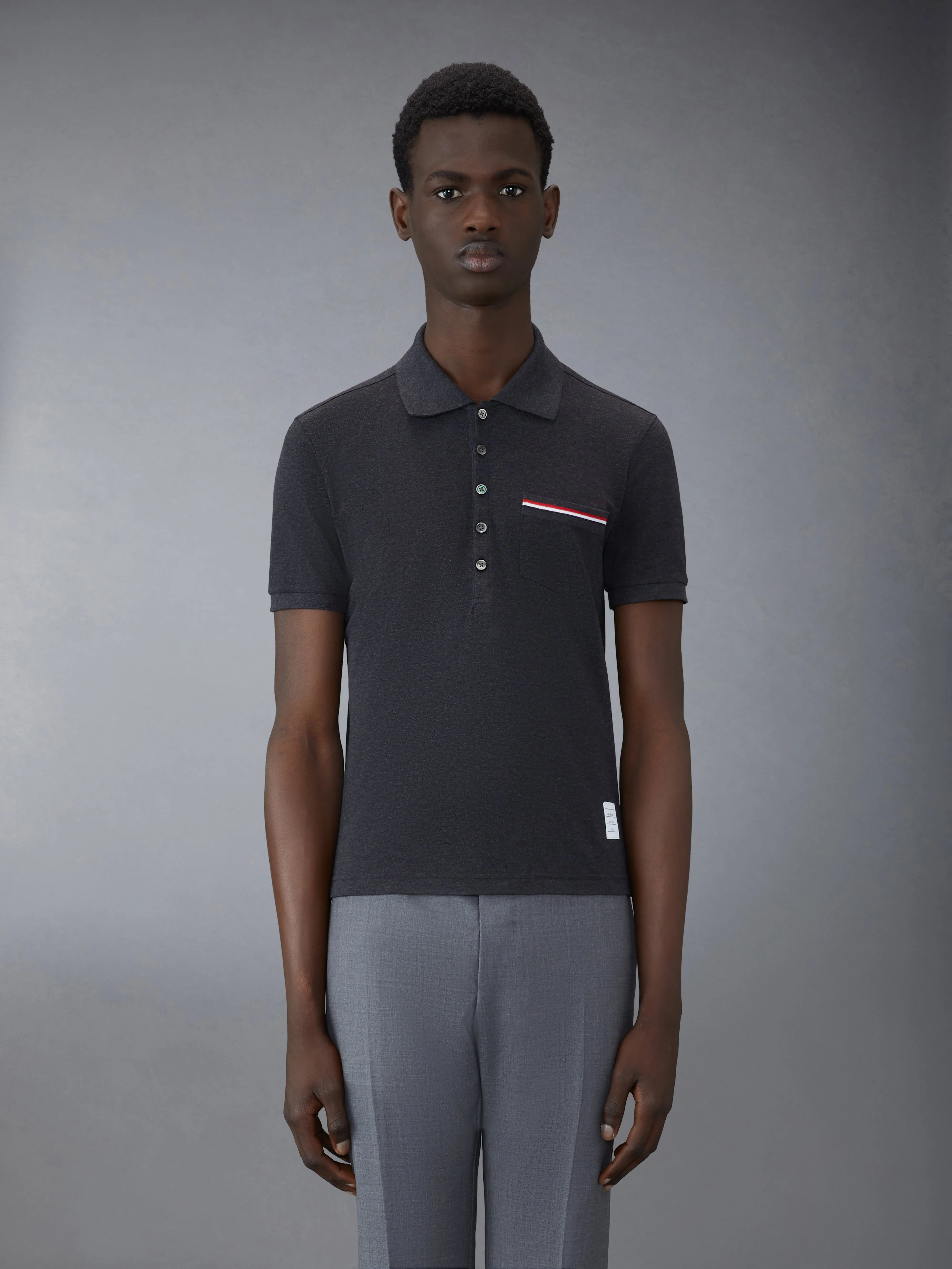 PIQUE POCKET POLO sold by Thom Browne