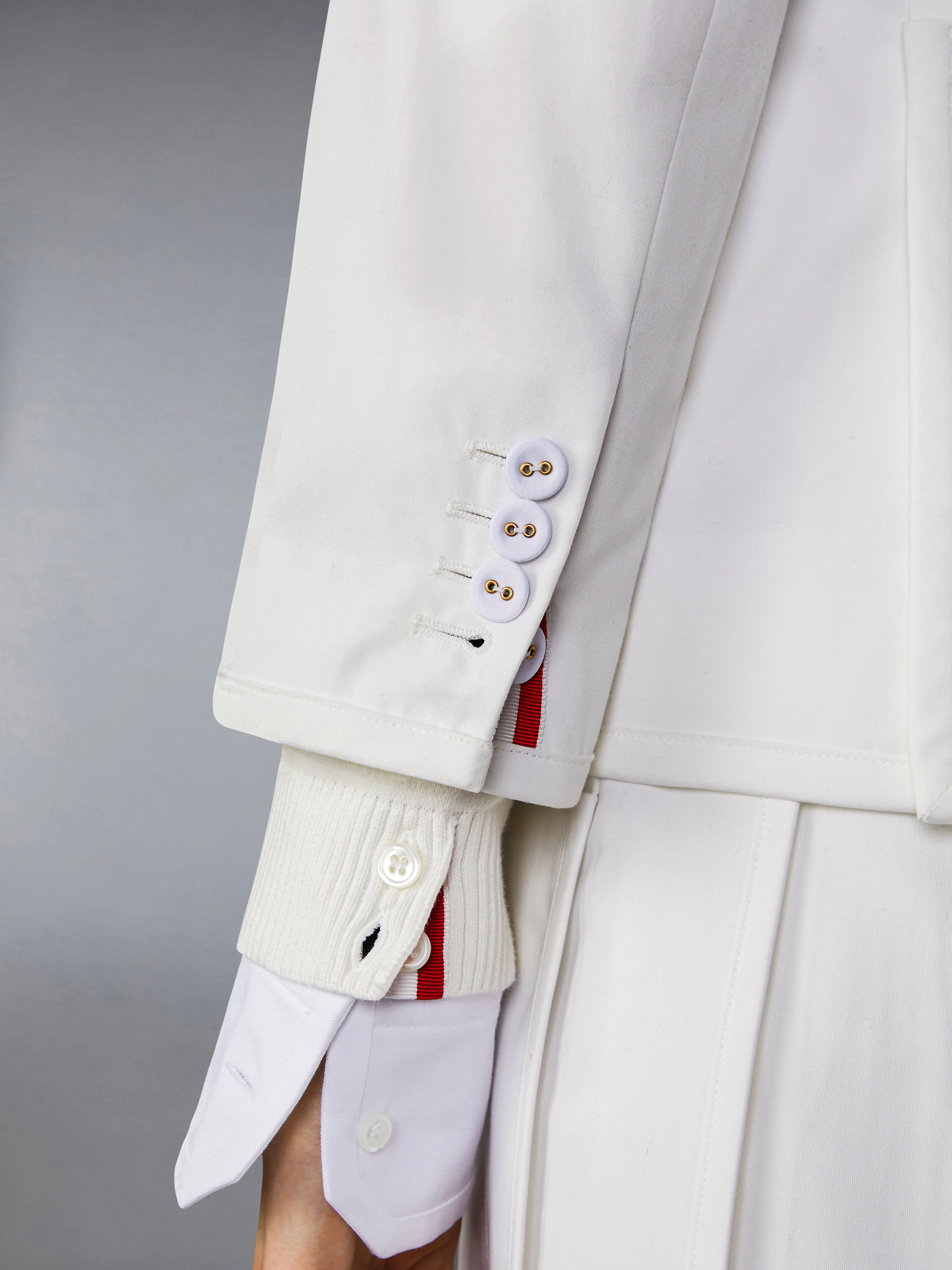 TYPEWRITER SELF ARMBAND AND FLAG PATCH CLASSIC SPORT COAT sold by Thom Browne product image thumbnail 4