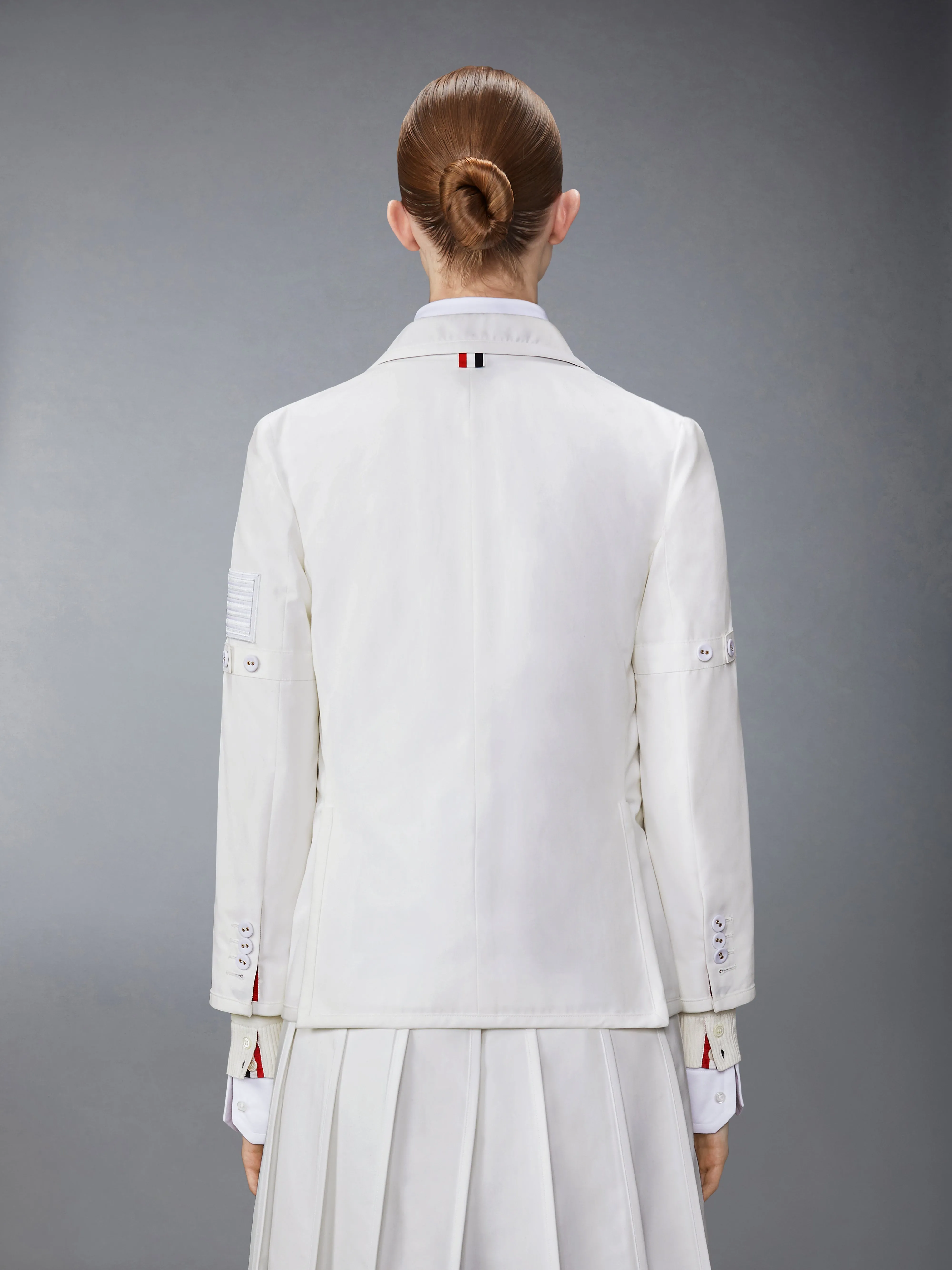 TYPEWRITER SELF ARMBAND AND FLAG PATCH CLASSIC SPORT COAT sold by Thom Browne product image thumbnail 2