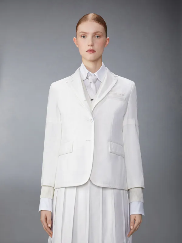 TYPEWRITER SELF ARMBAND AND FLAG PATCH CLASSIC SPORT COAT made by Thom Browne