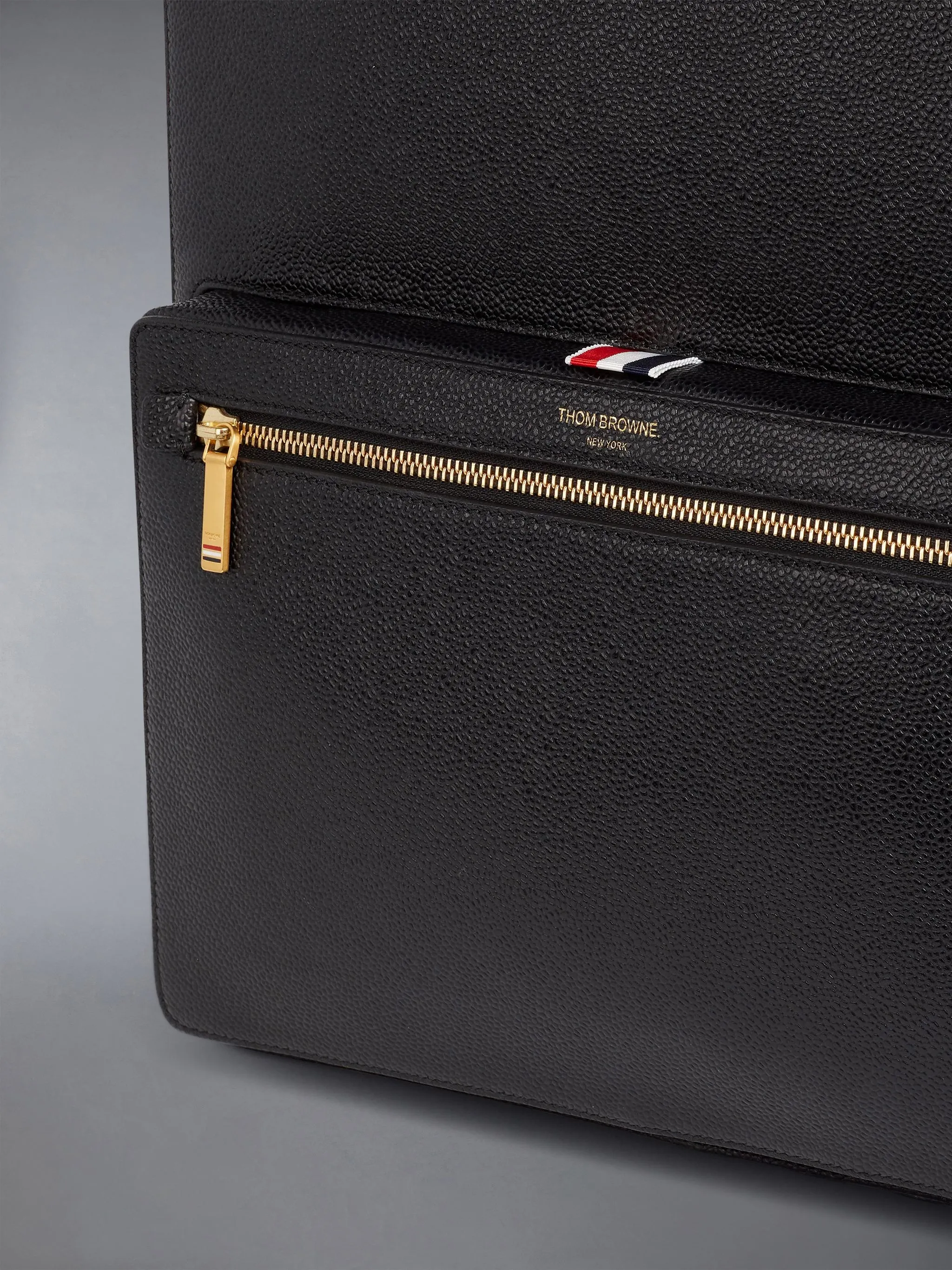 PEBBLE GRAIN STRUCTURED BACKPACK sold by Thom Browne product image thumbnail 2