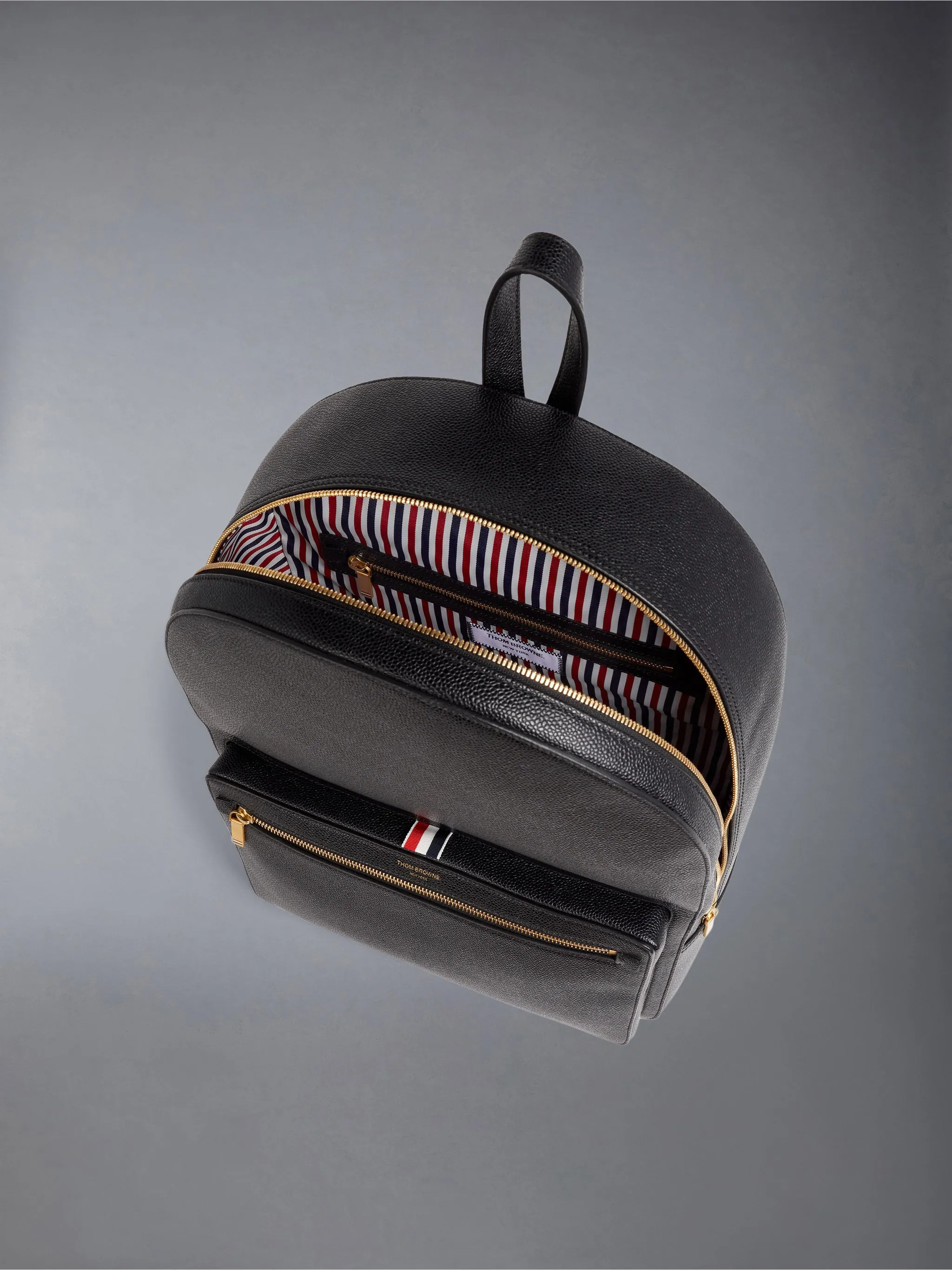 PEBBLE GRAIN STRUCTURED BACKPACK sold by Thom Browne product image thumbnail 5