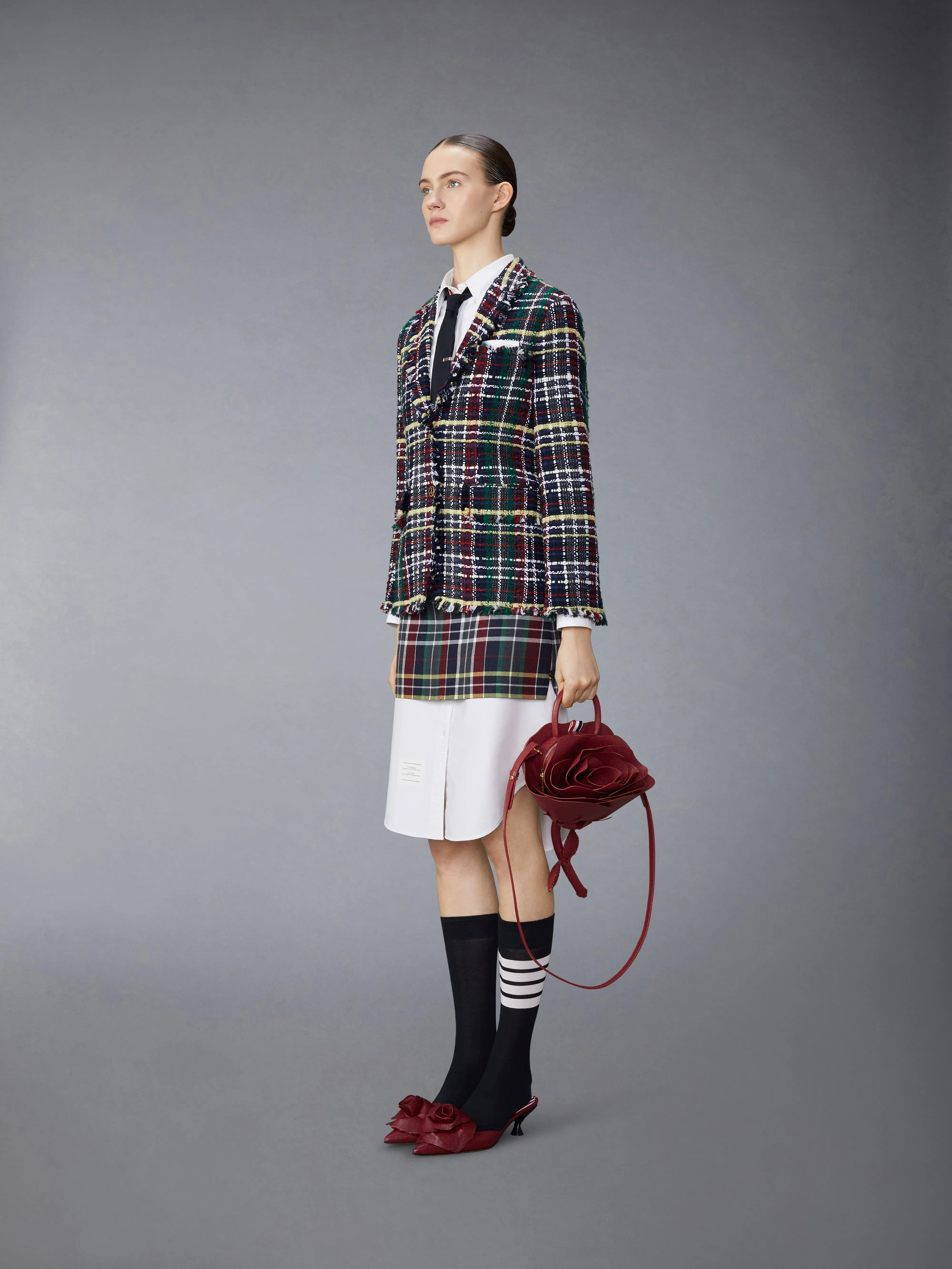 PEBBLE GRAIN ROSE SMALL CROSSBODY BAG sold by Thom Browne product image thumbnail 4